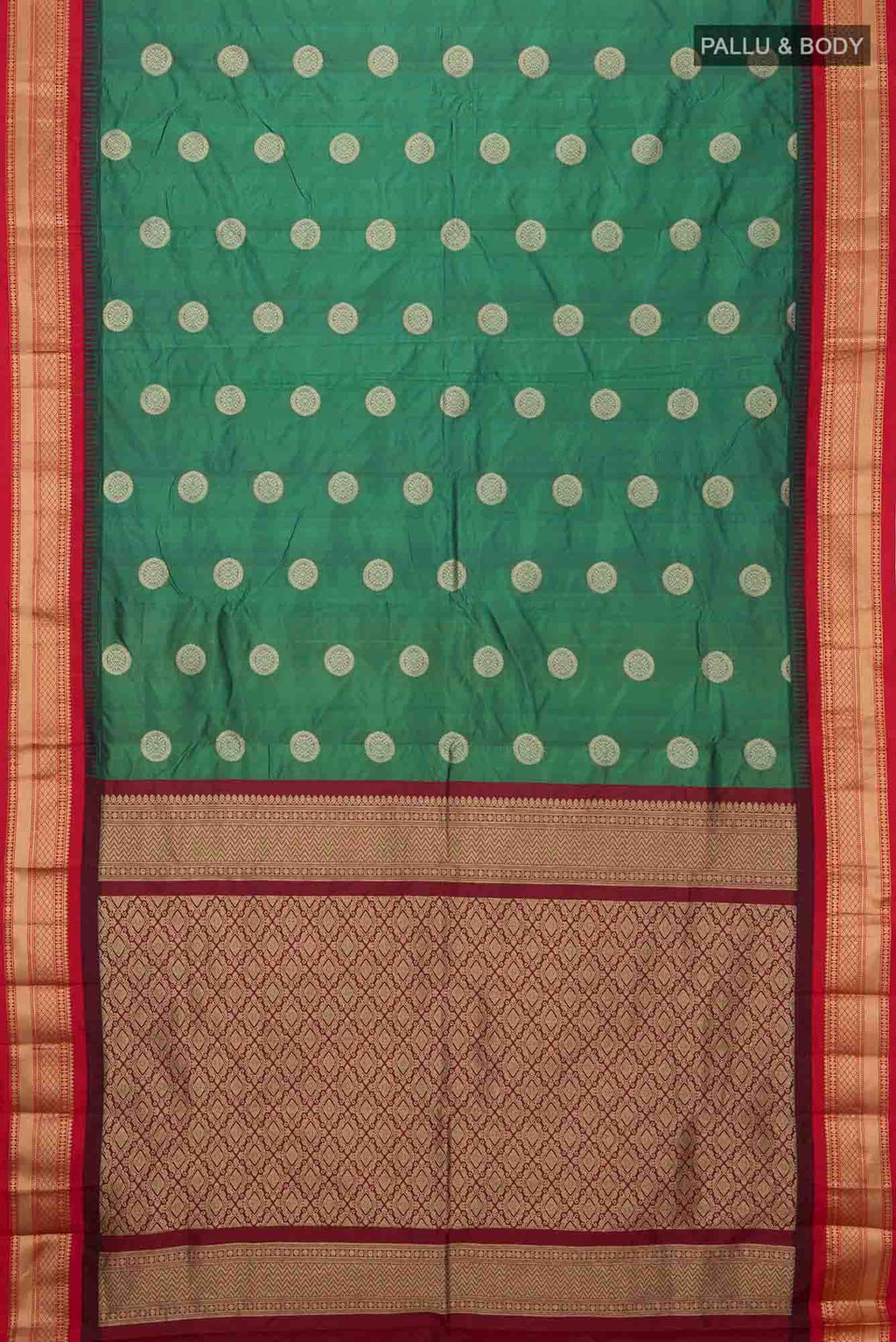 Green Bangalore Silk Saree