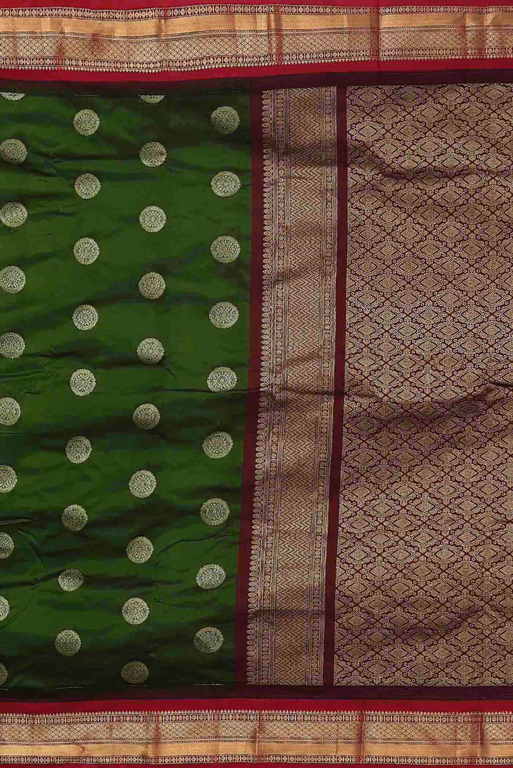 Green Bangalore Silk Saree