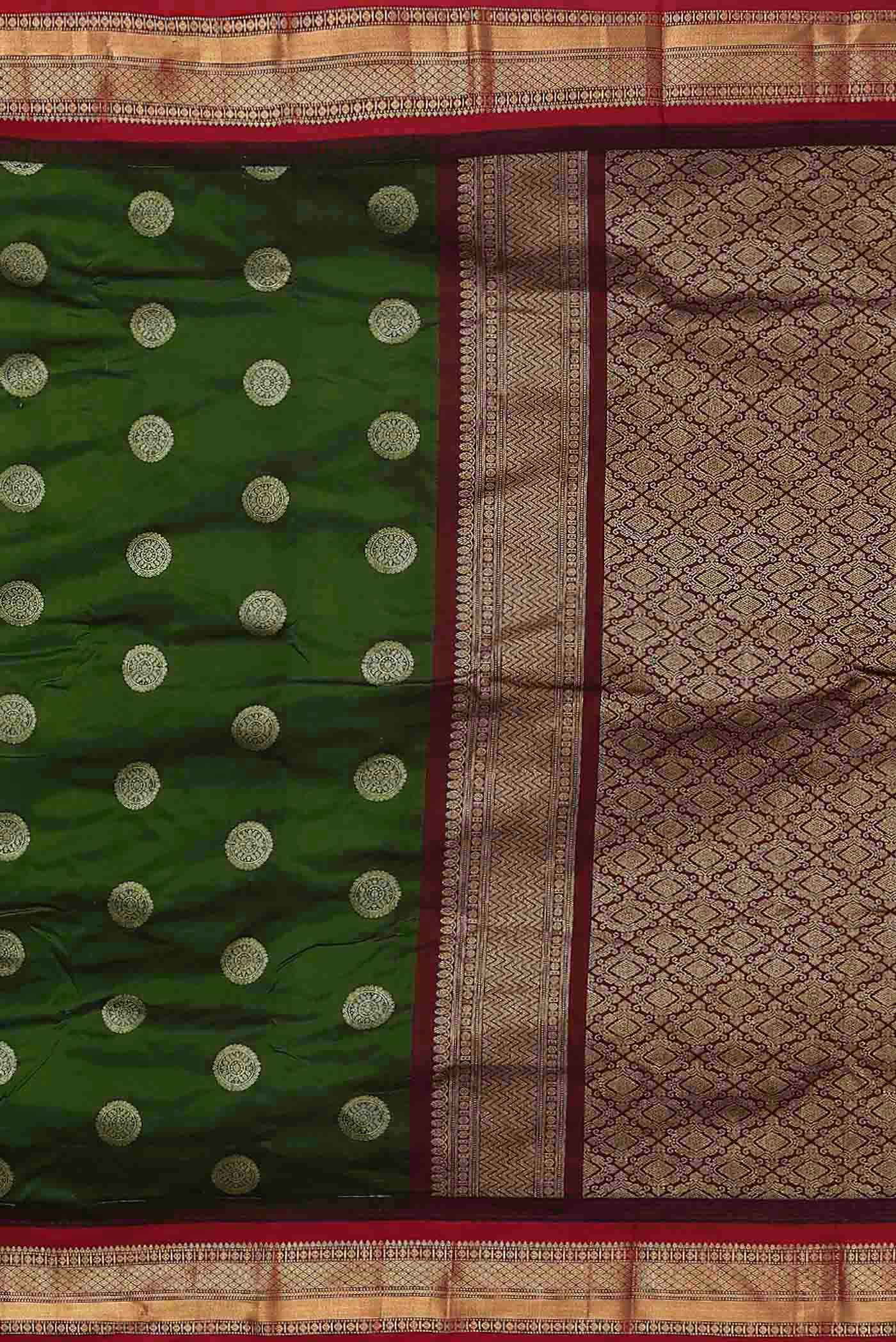 Green Bangalore Silk Saree