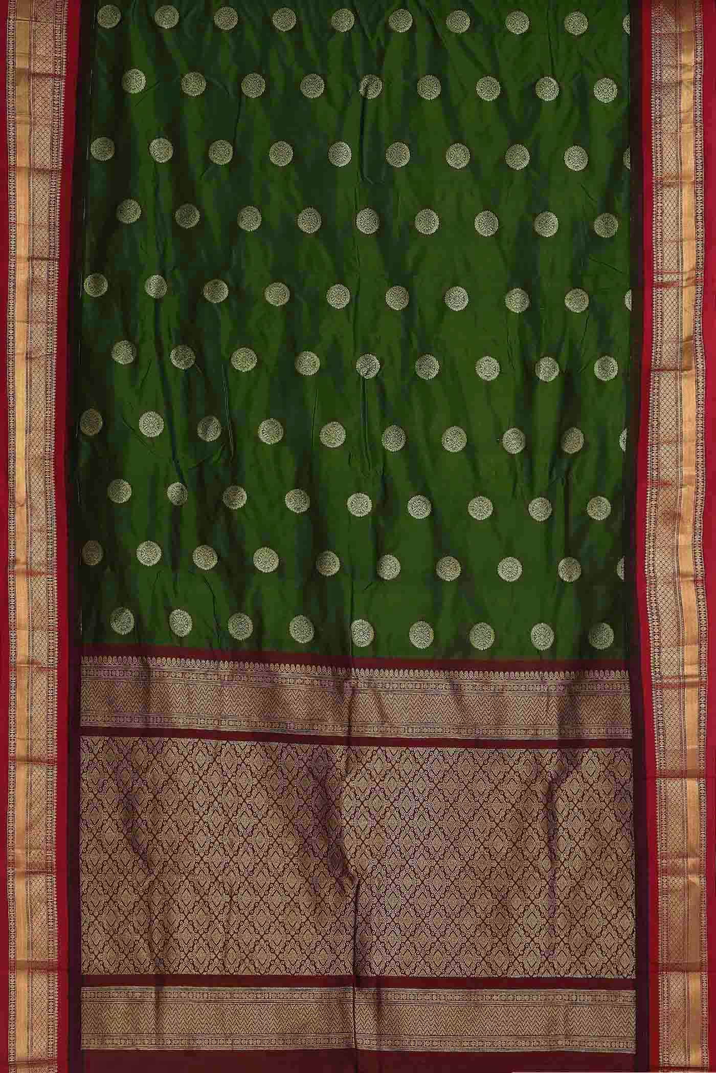Green Bangalore Silk Saree