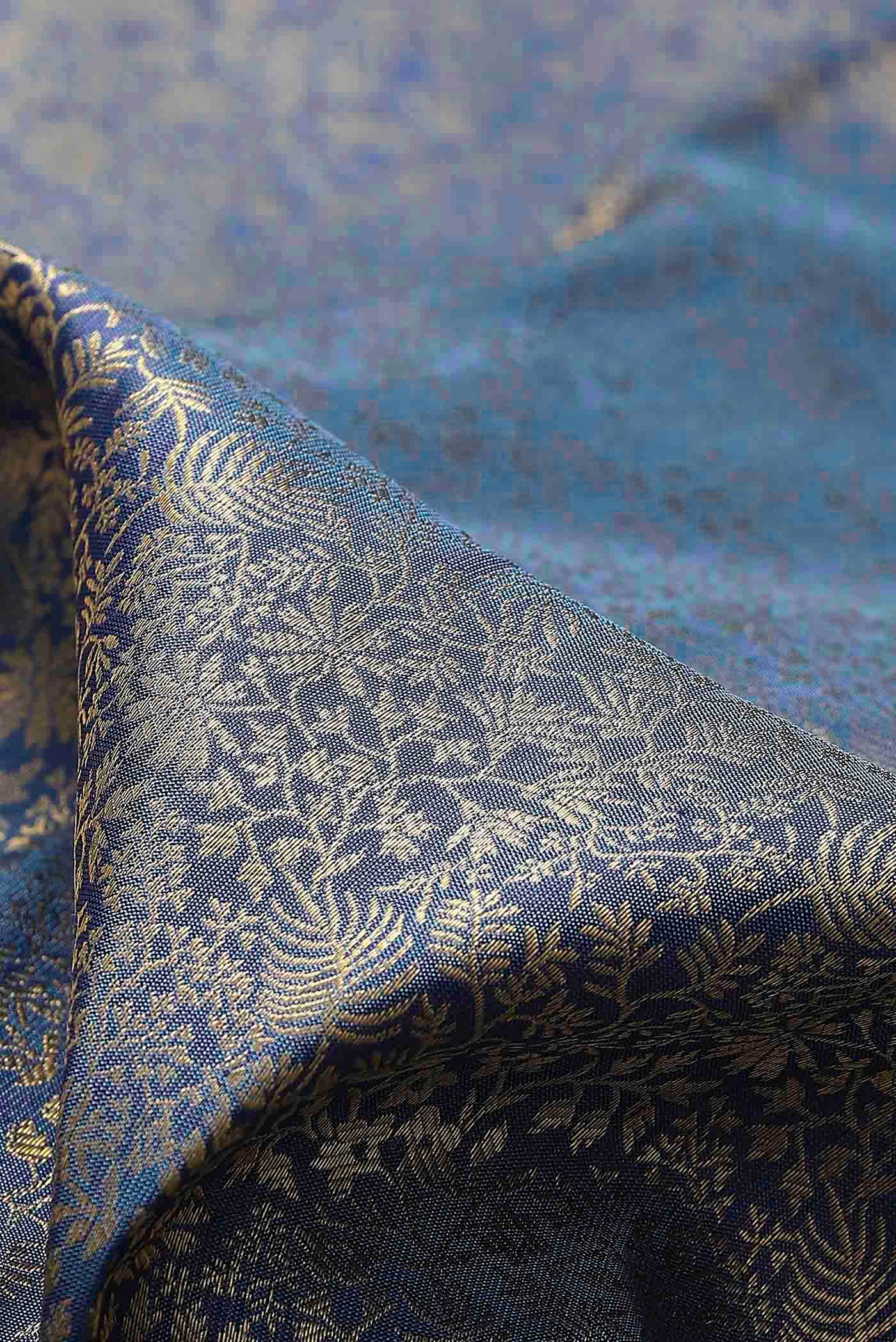 Blue Bangalore Silk Saree