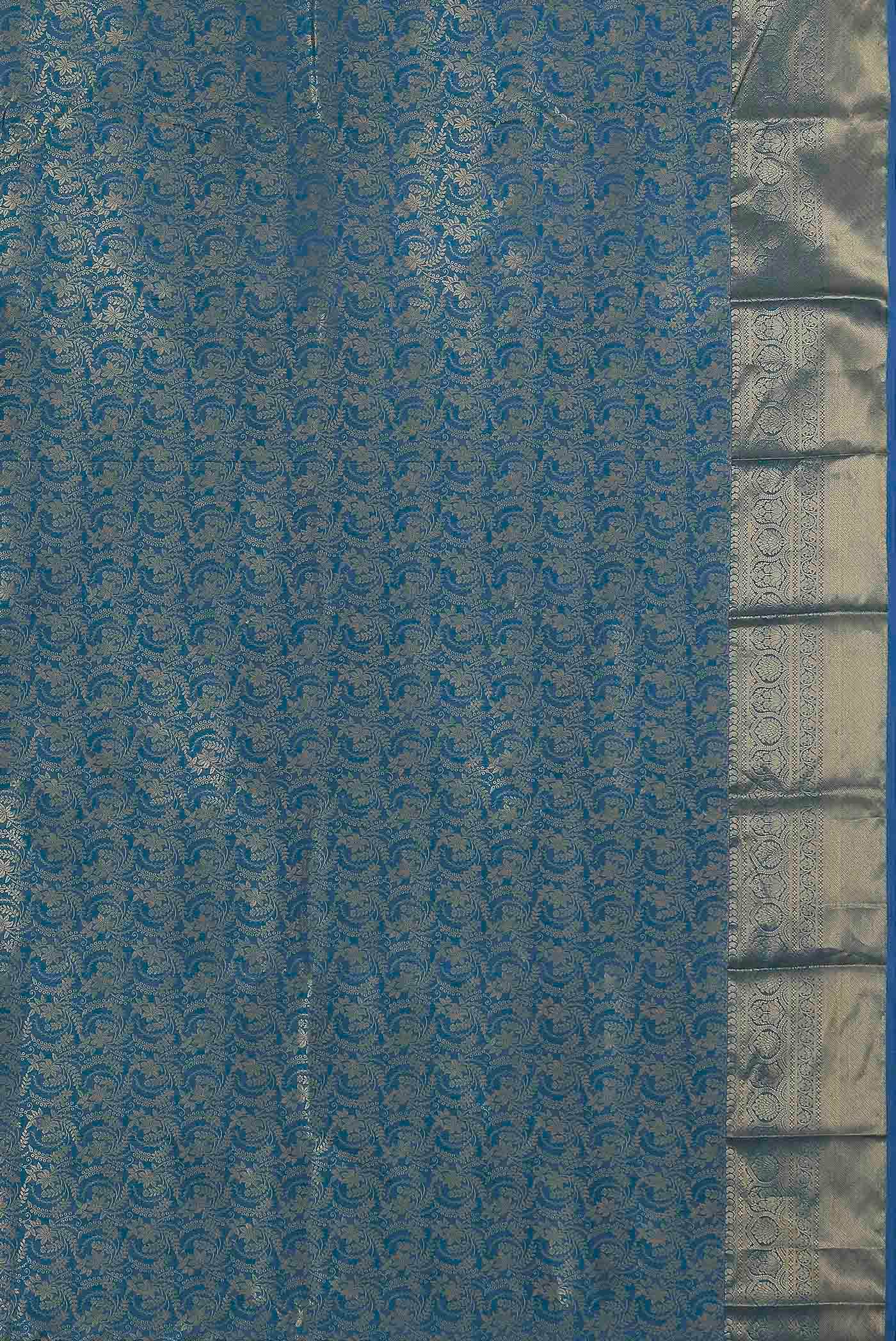 Blue Bangalore Silk Saree