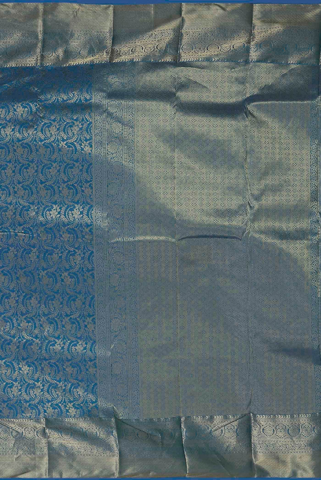 Blue Bangalore Silk Saree