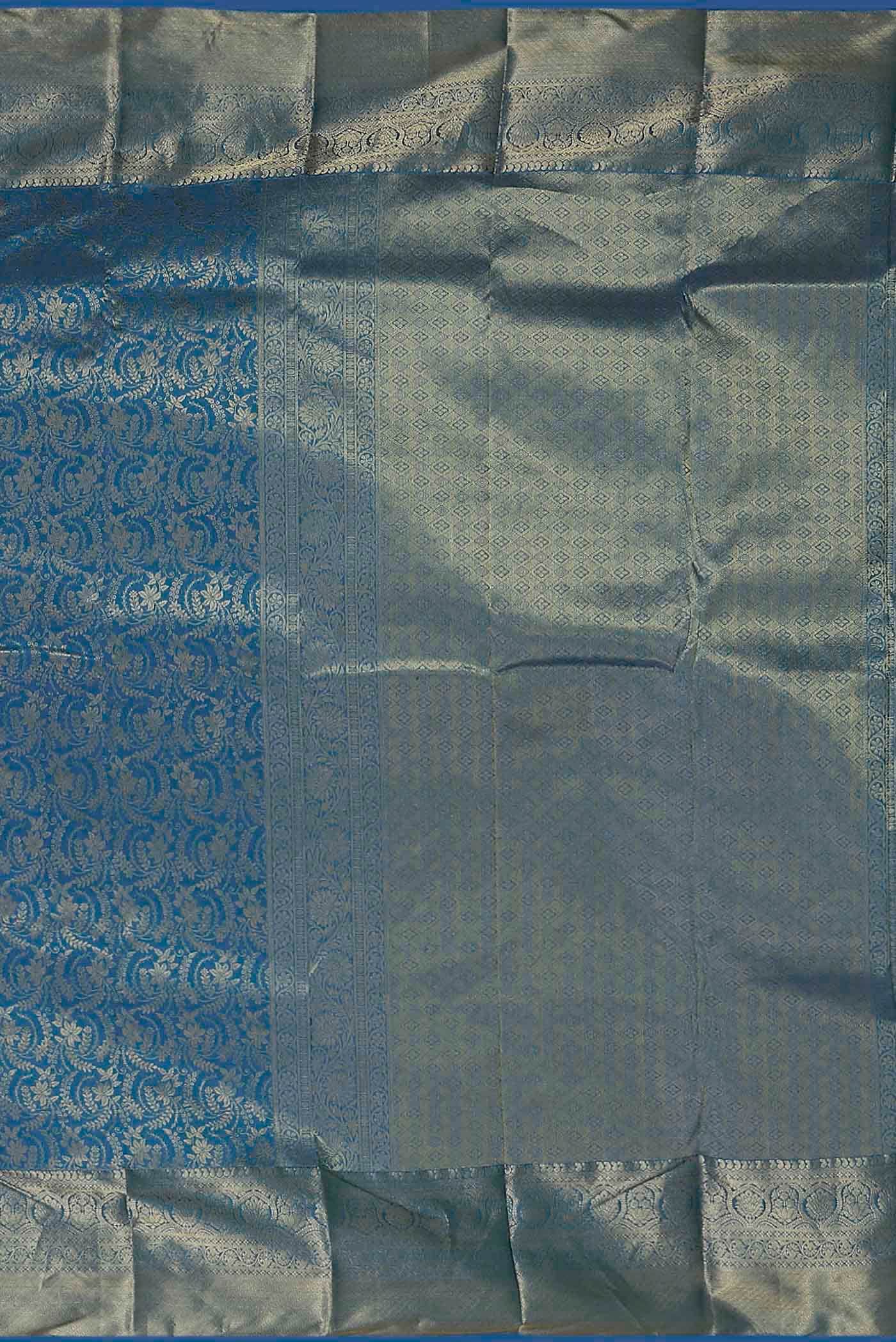 Blue Bangalore Silk Saree