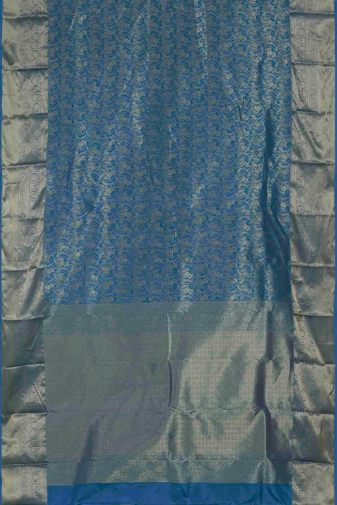 Blue Bangalore Silk Saree