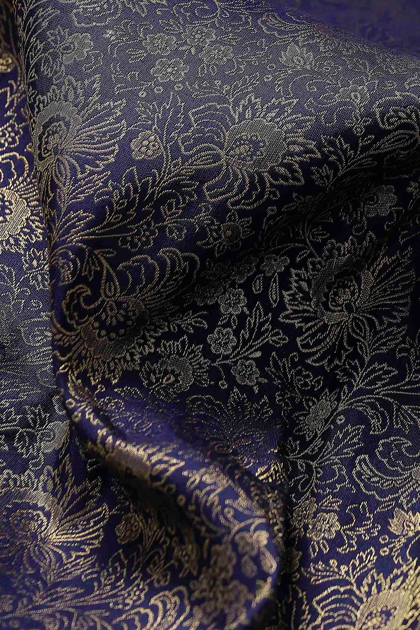 Blue Bangalore Silk Saree