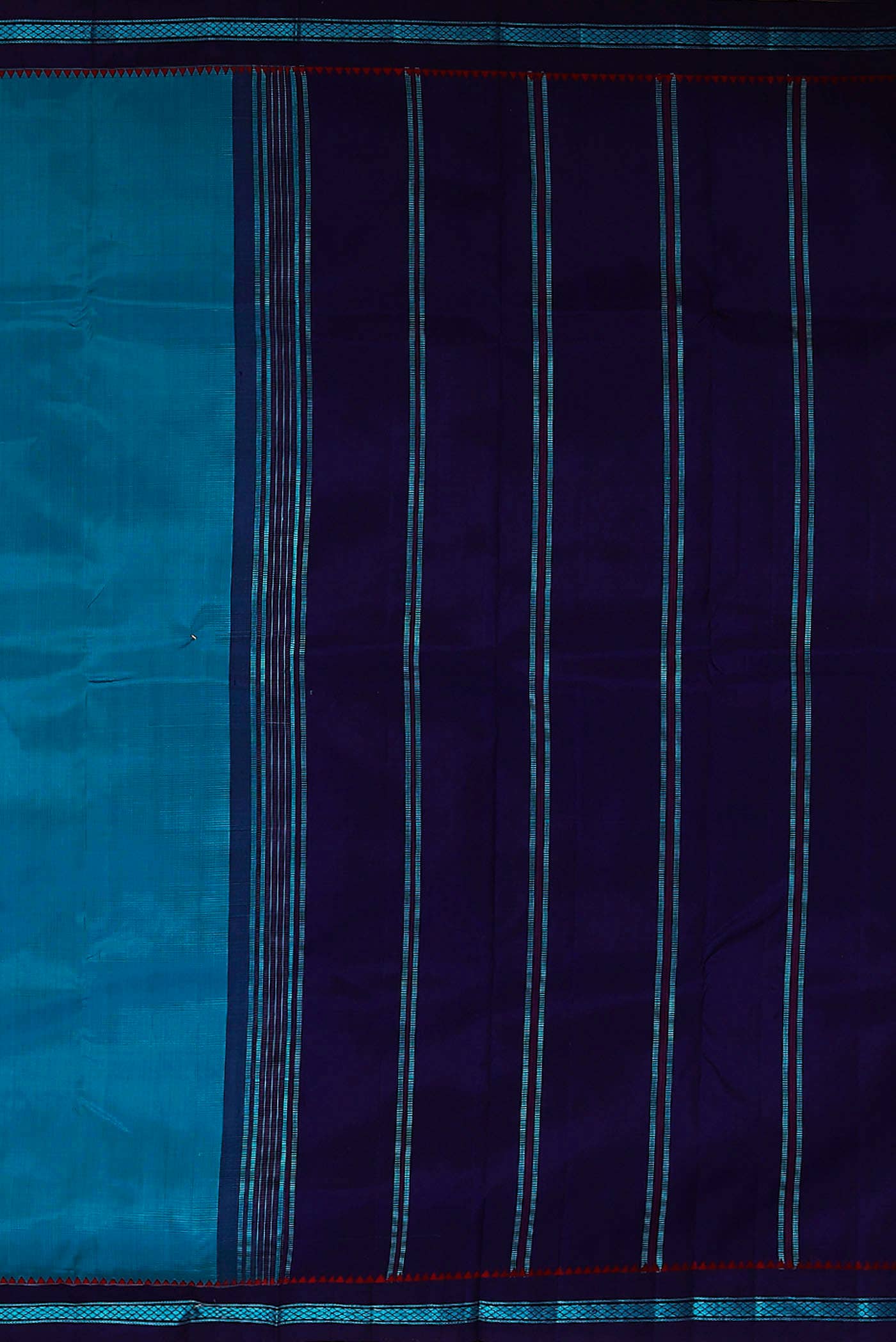 Blue Kanchipuram Silk Saree