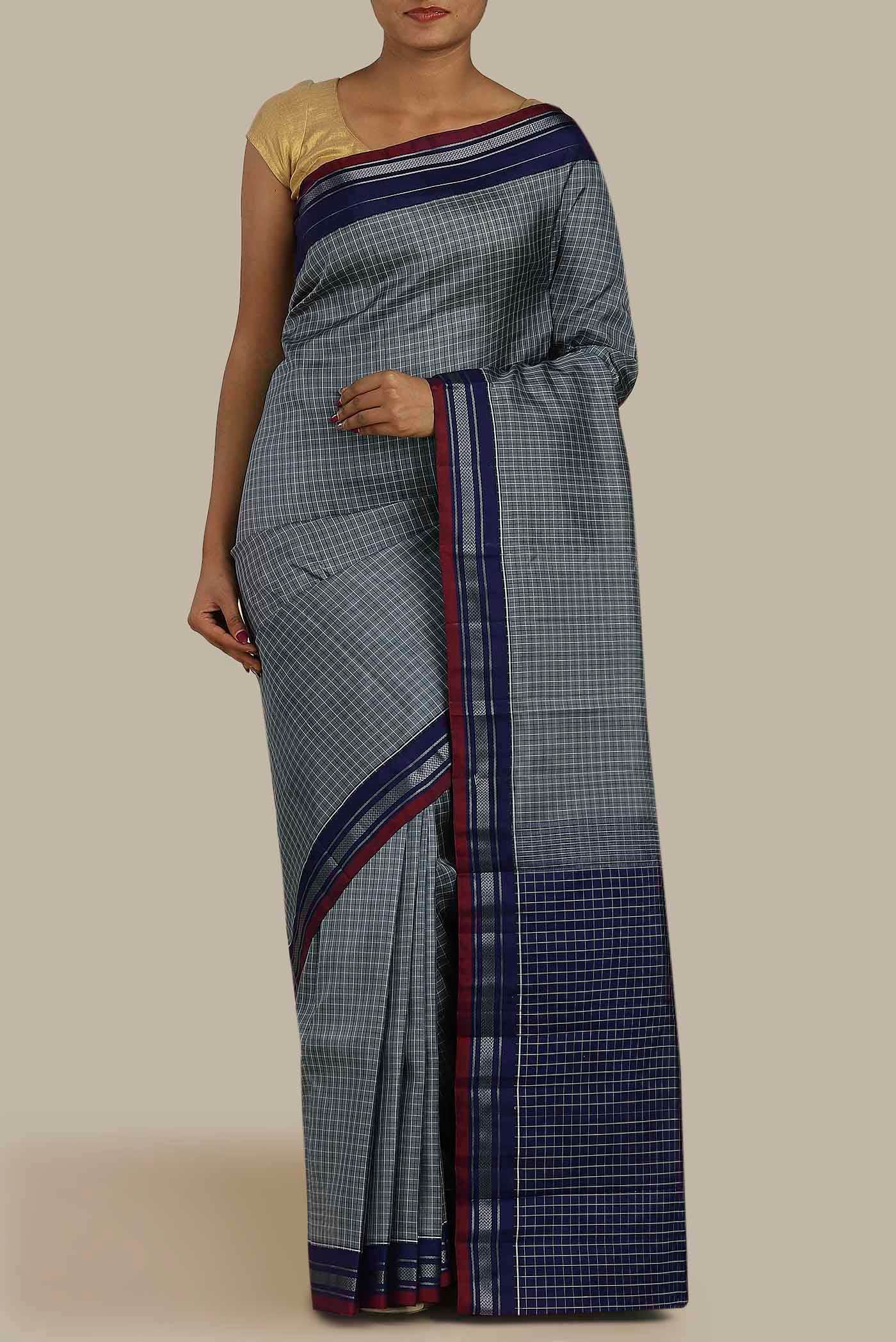 Blue Kanchipuram Silk Saree