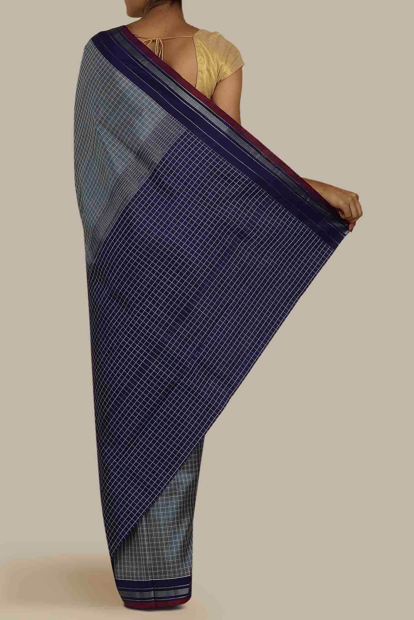 Blue Kanchipuram Silk Saree