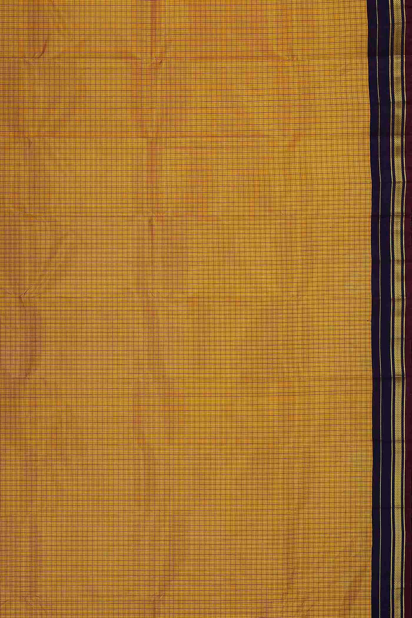 Yellow Kanchipuram Silk Saree
