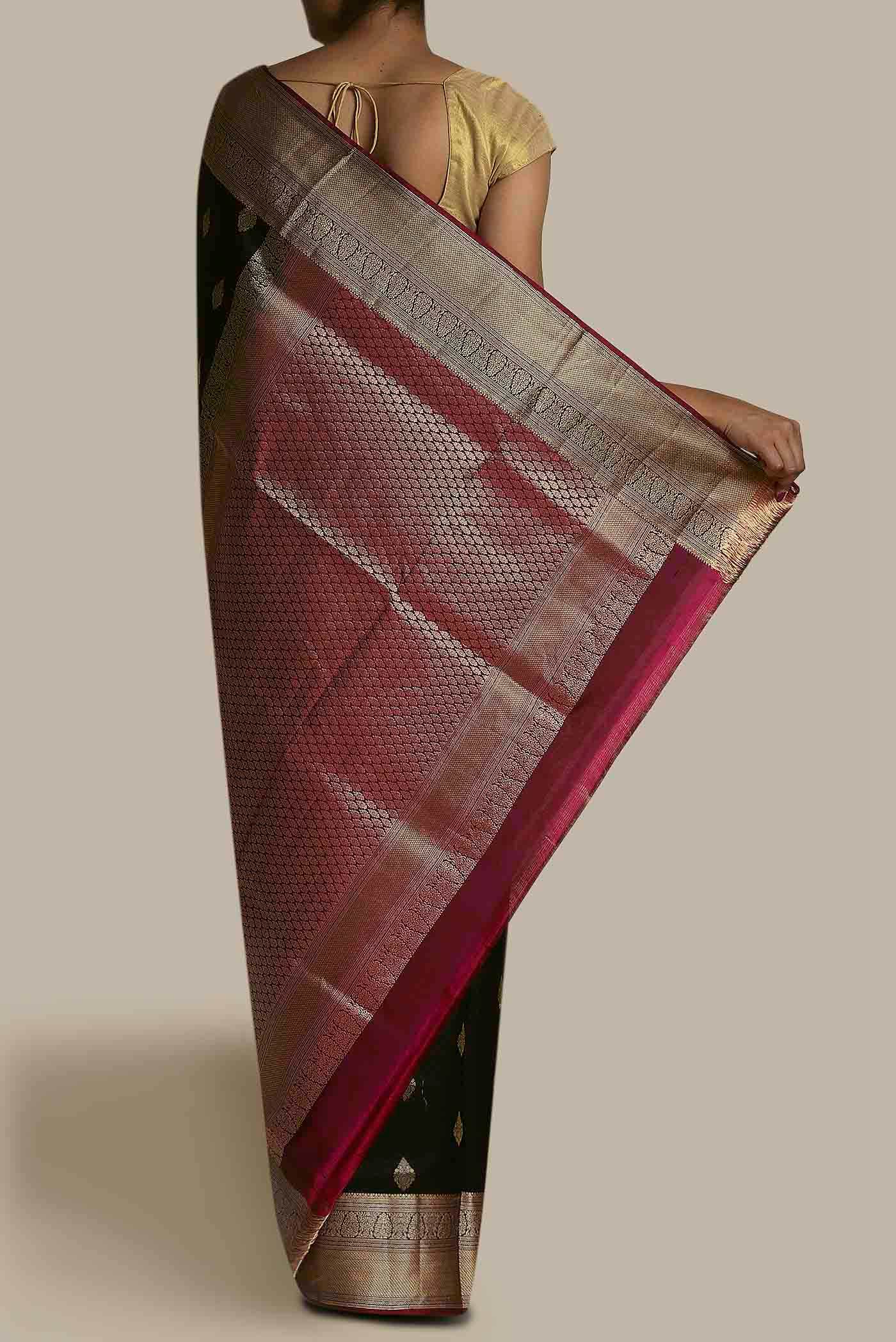 Black Soft Silk Saree