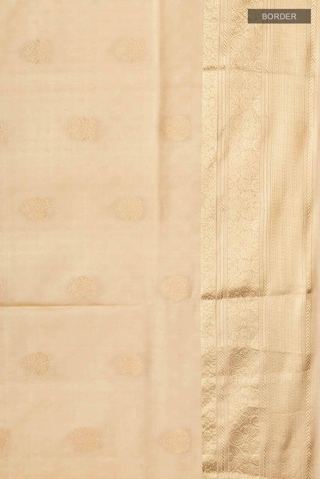 Beige Soft Silk Saree