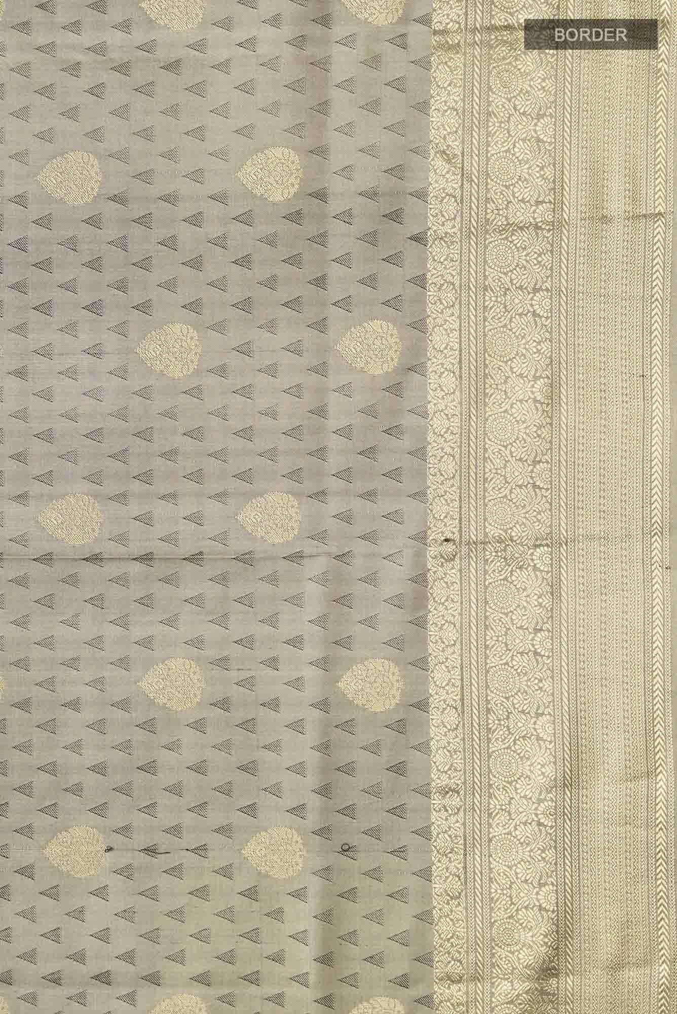 Grey Soft Silk Saree