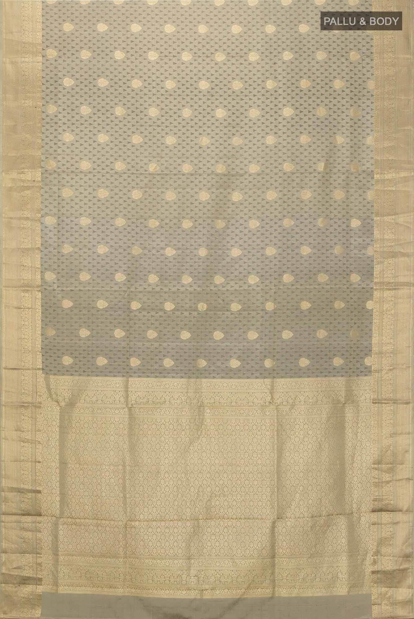 Grey Soft Silk Saree