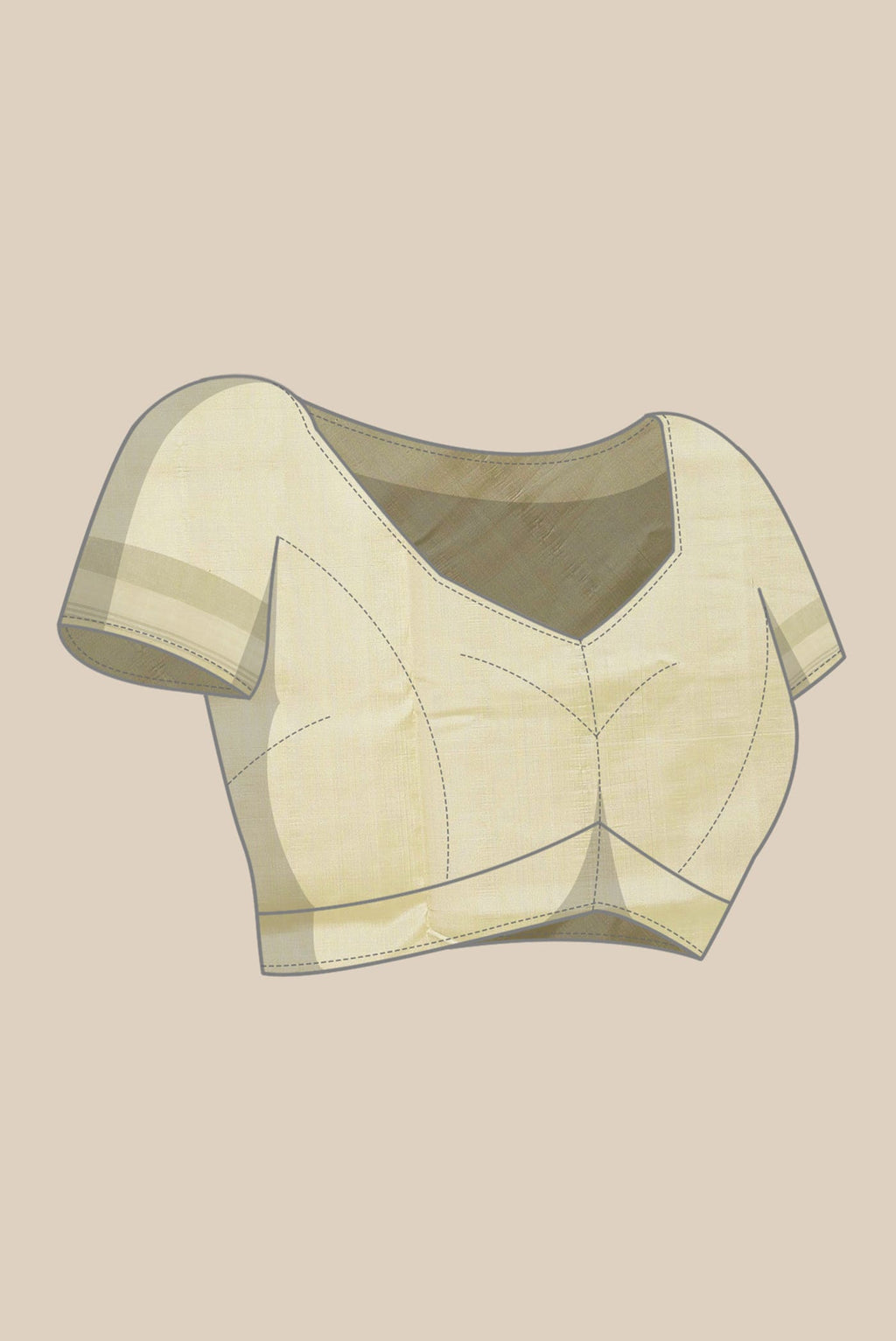 Cream Rajkot Patola Silk Saree