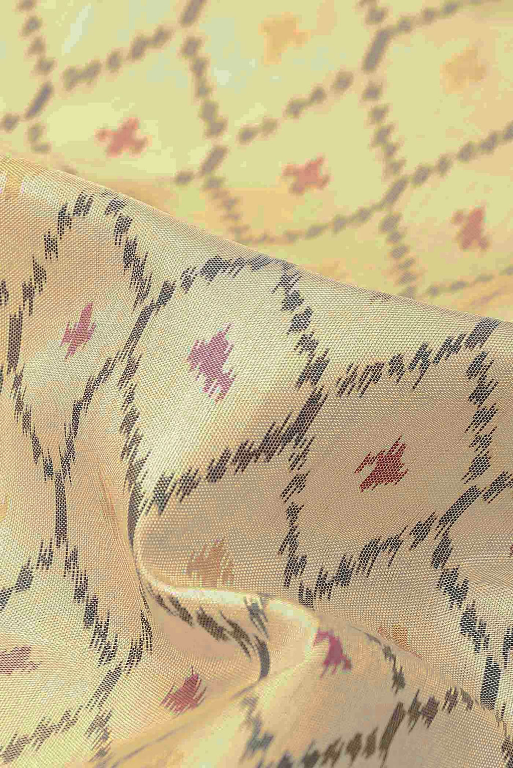 Cream Rajkot Patola Silk Saree