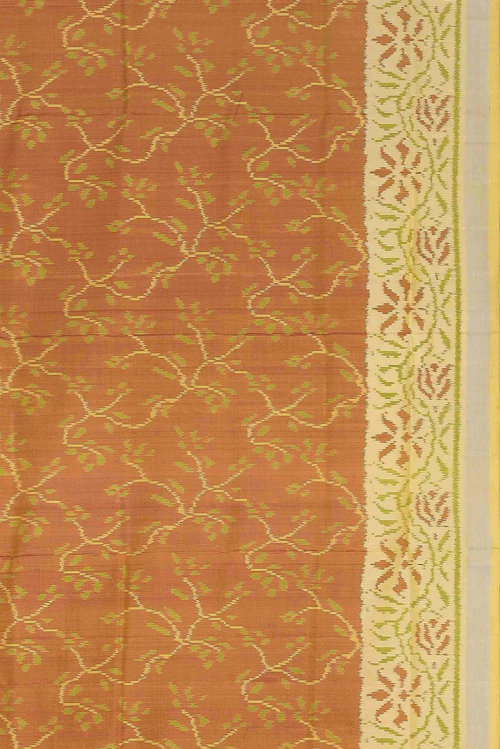 Orange Rajkot Patola Silk Saree