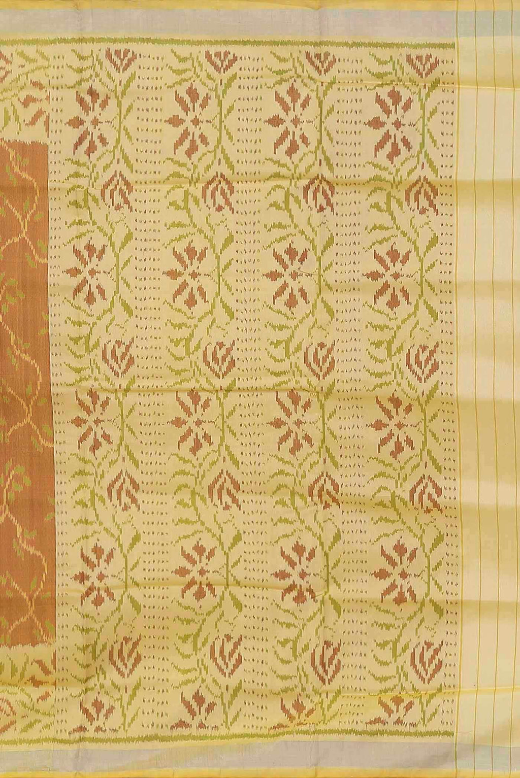 Orange Rajkot Patola Silk Saree