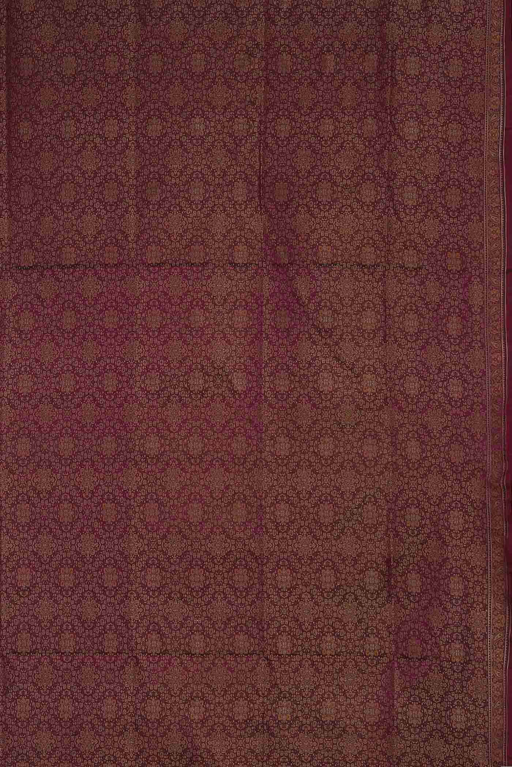 Maroon Banarasi Tanchoi Silk Saree
