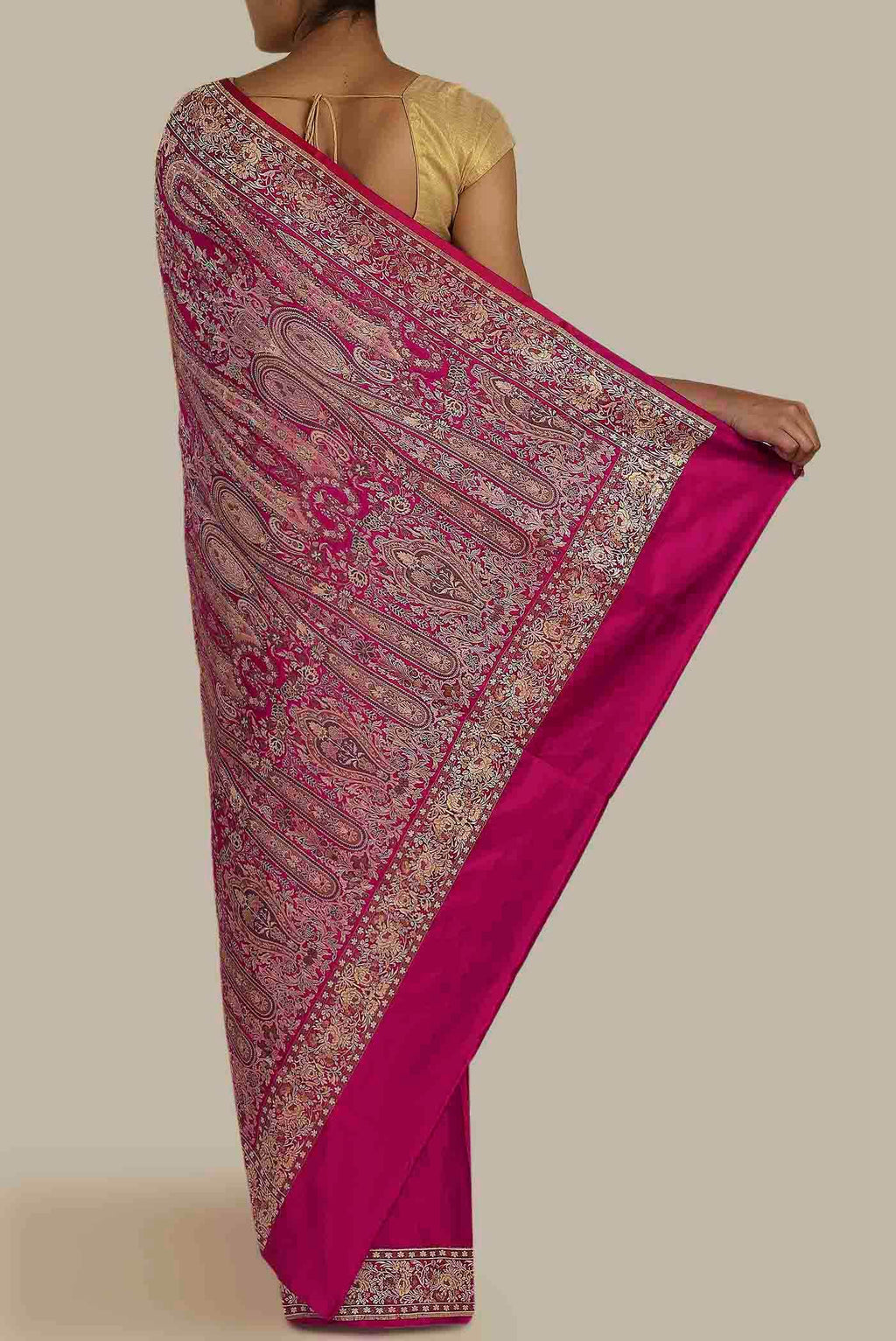 Pink Banarasi Silk Saree