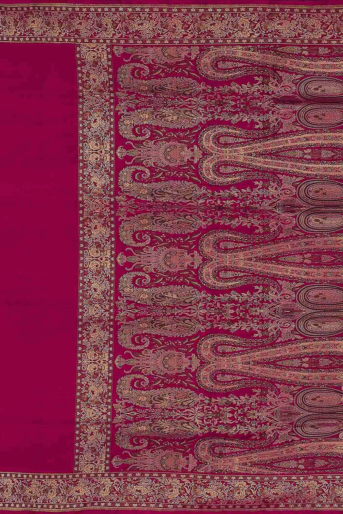 Pink Banarasi Silk Saree