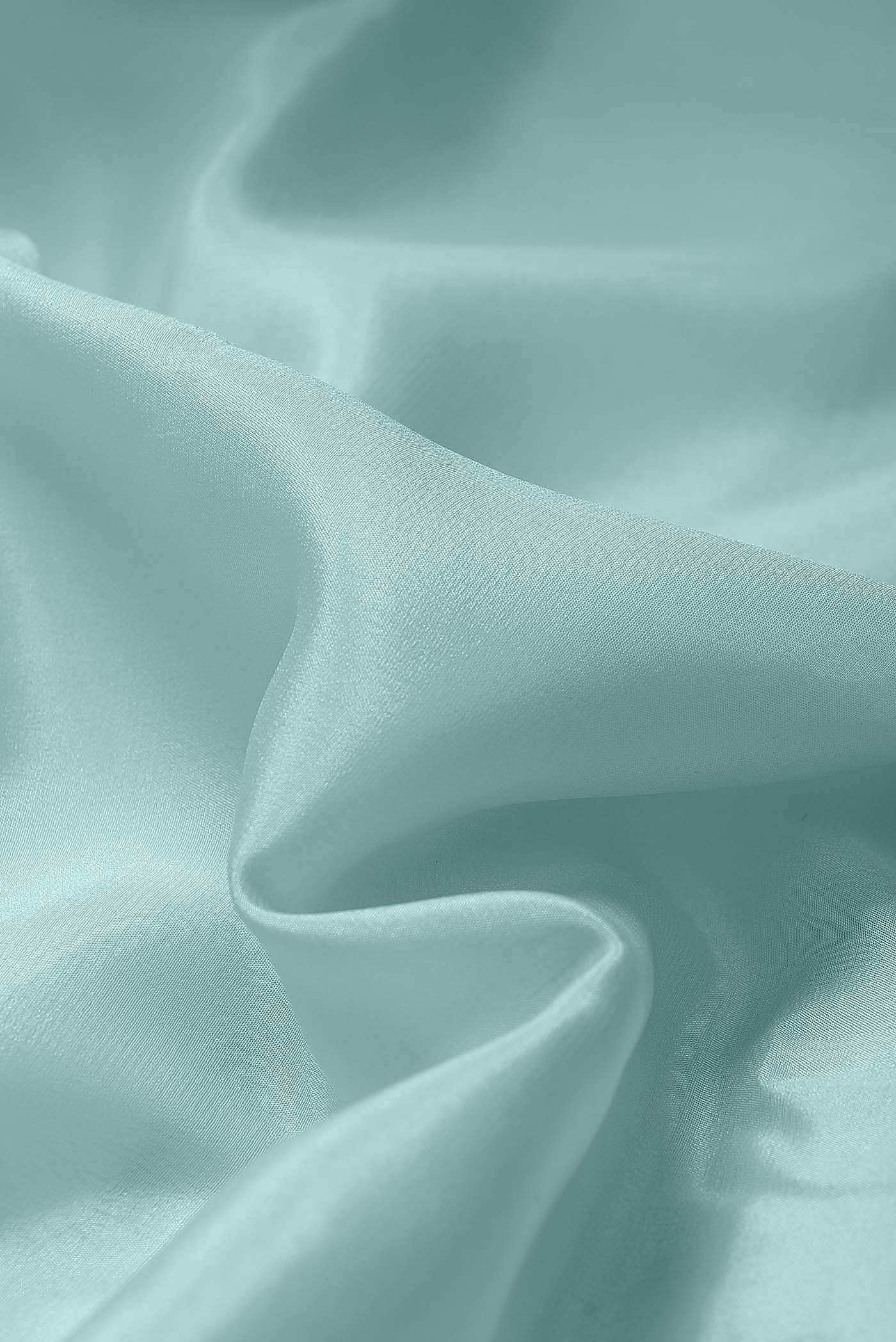 Blue Mysore Crepe Saree