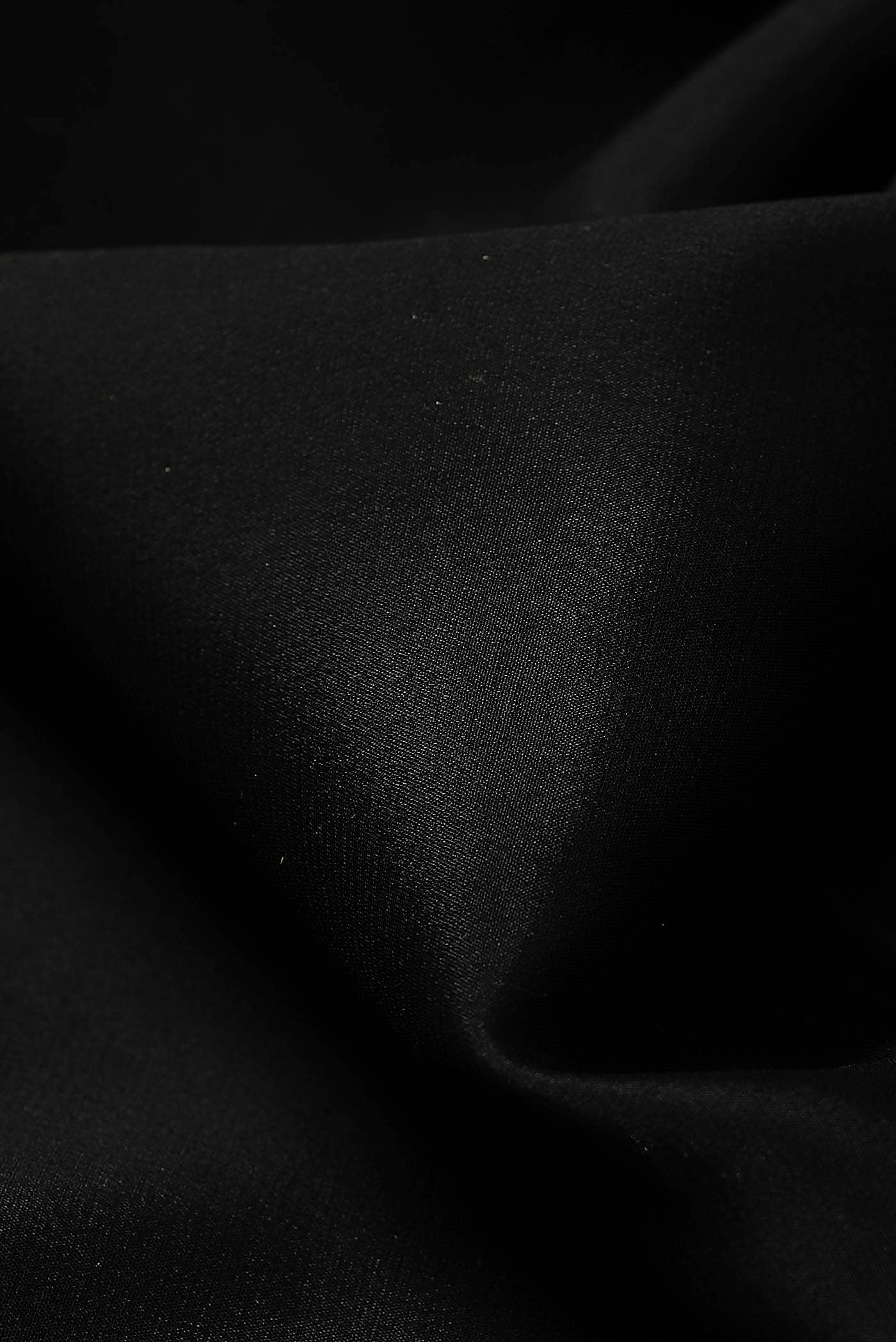 Black Mysore Crepe Saree