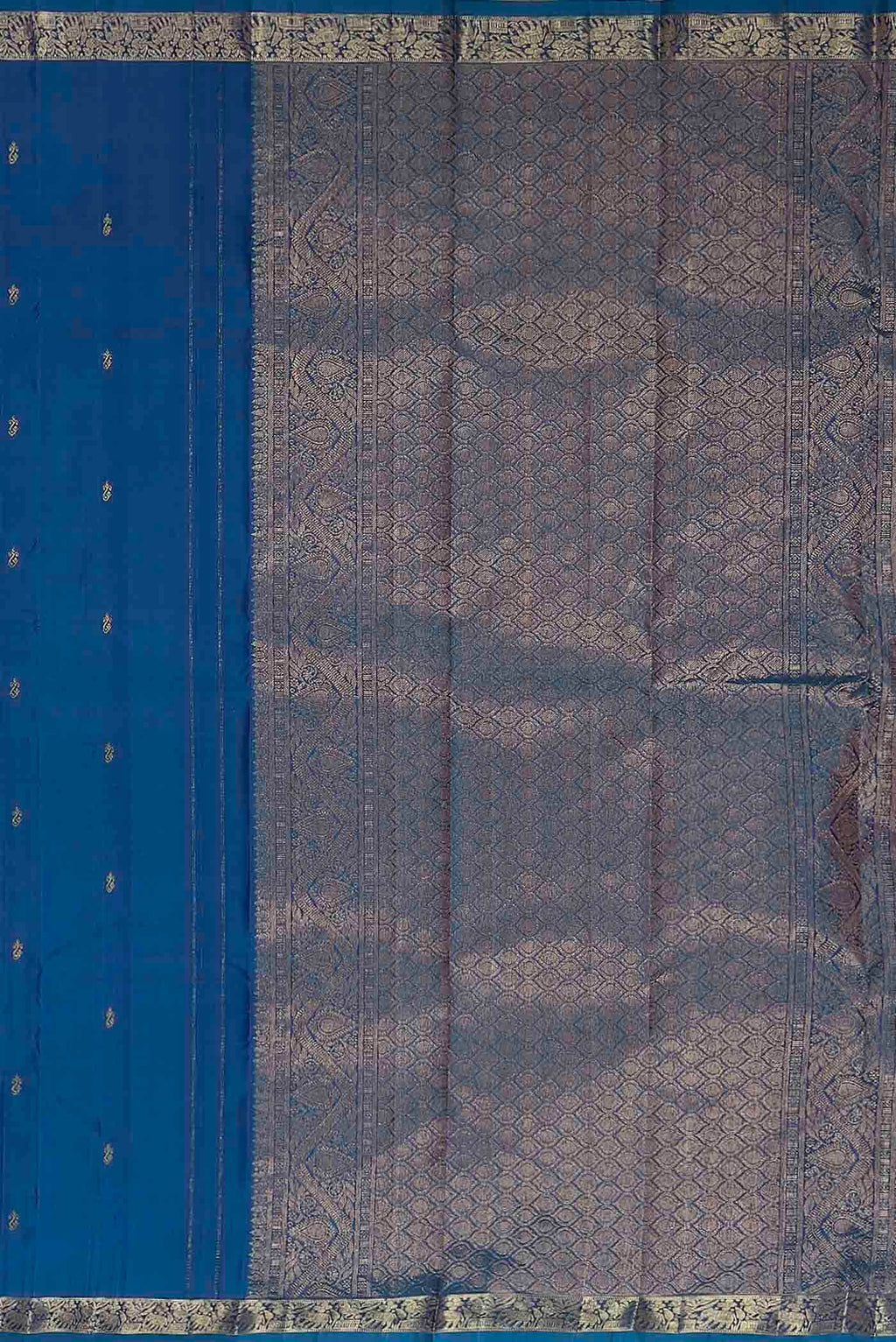 Blue Kanchipuram Silk Saree