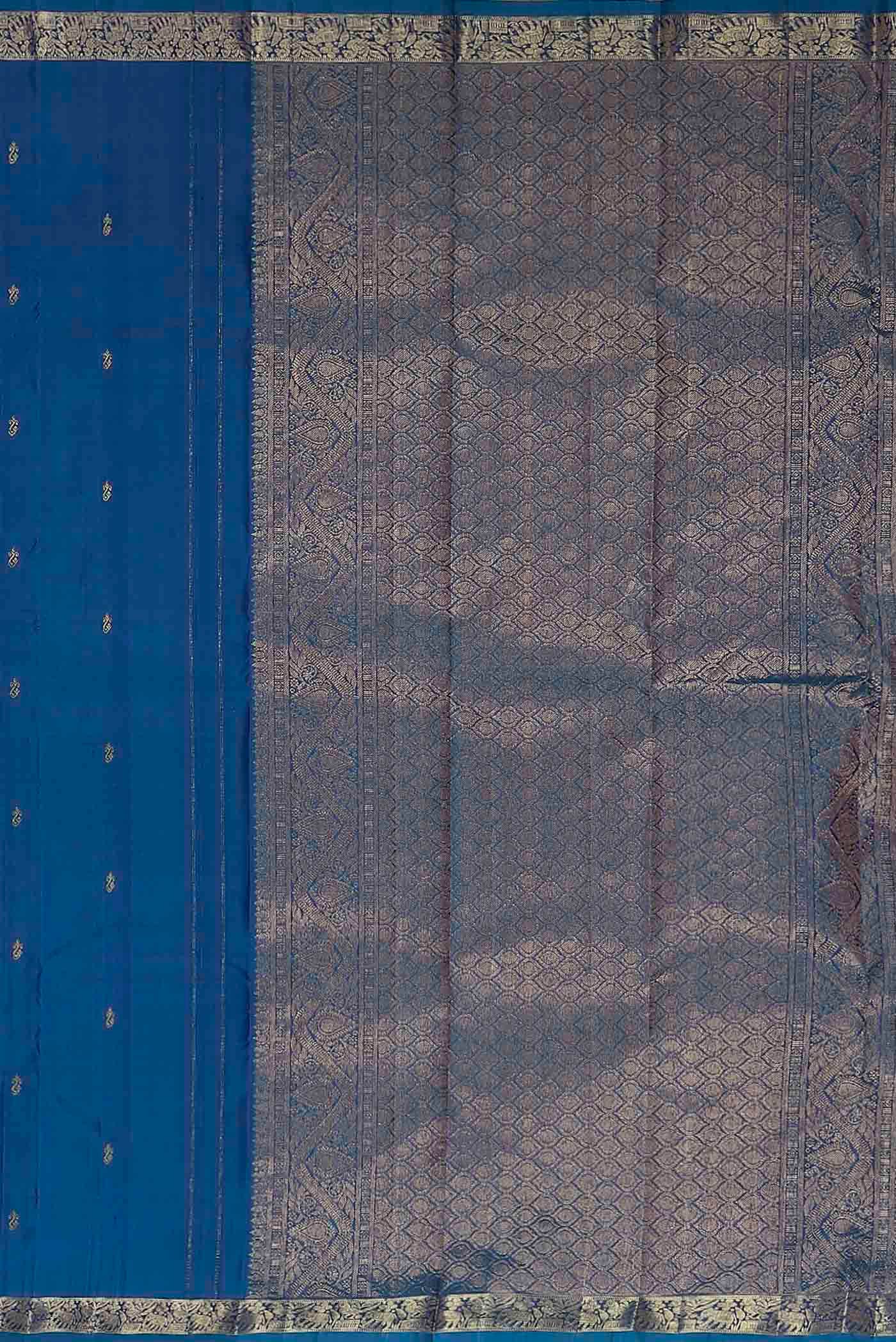 Blue Kanchipuram Silk Saree
