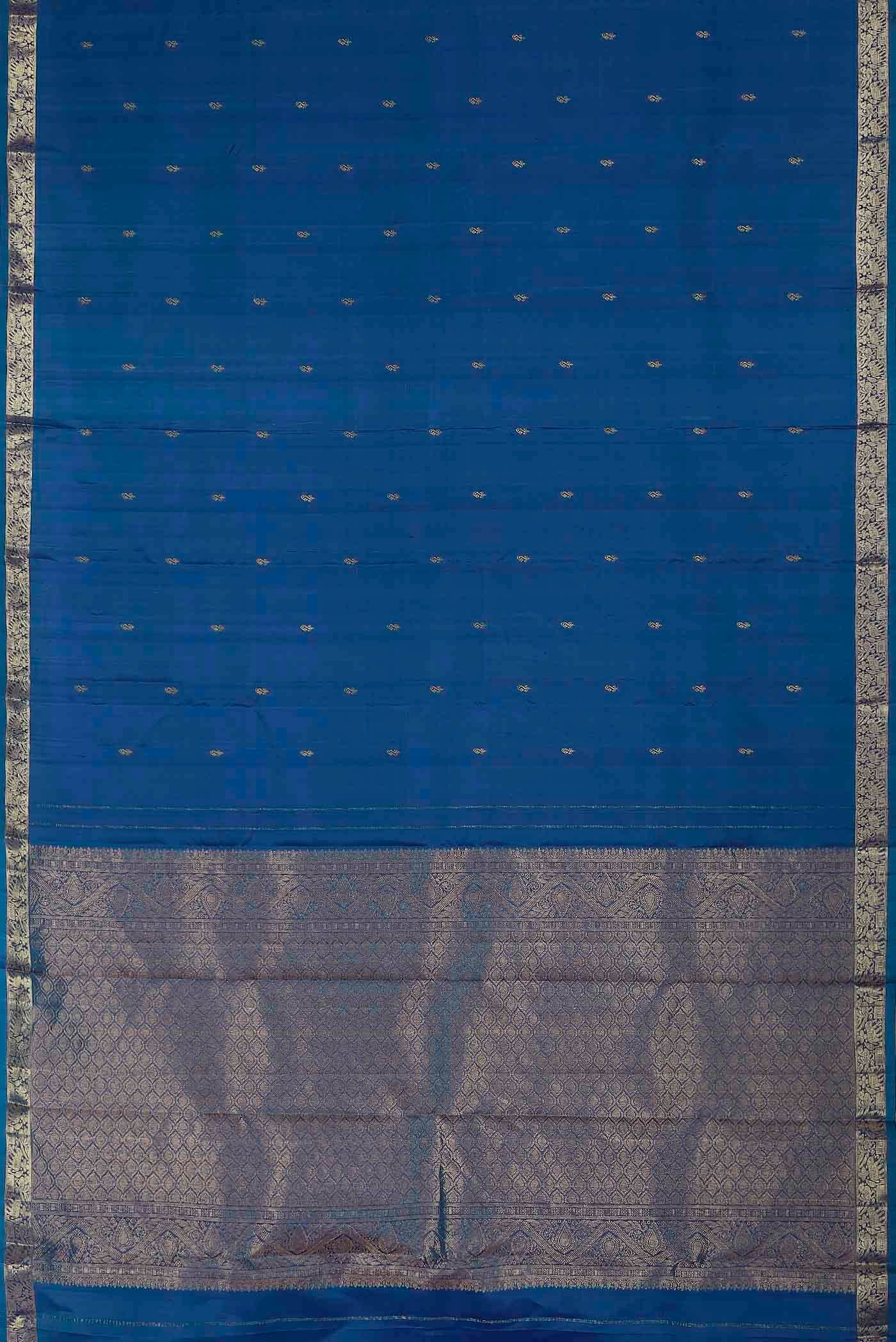 Blue Kanchipuram Silk Saree