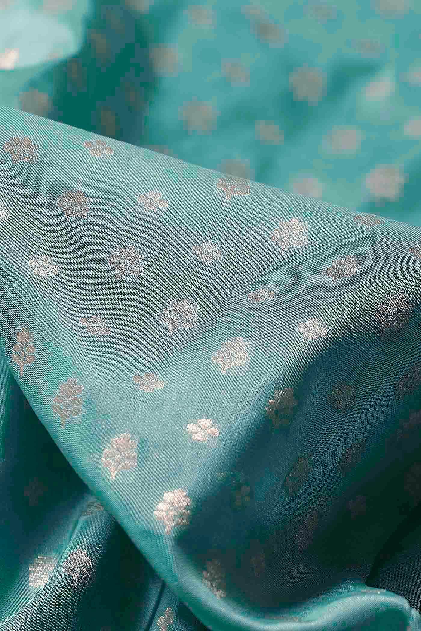 Blue Banarasi Silk Saree