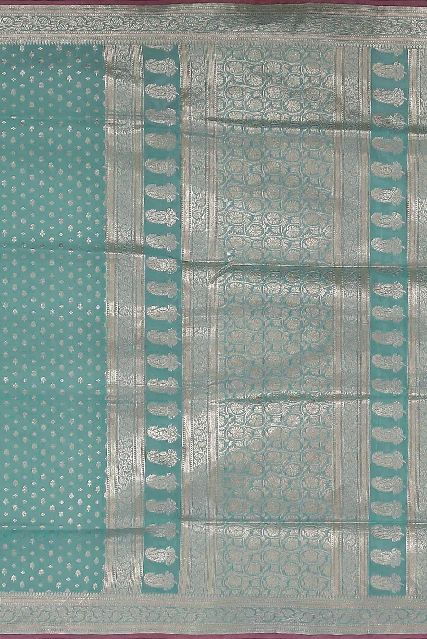 Blue Banarasi Silk Saree