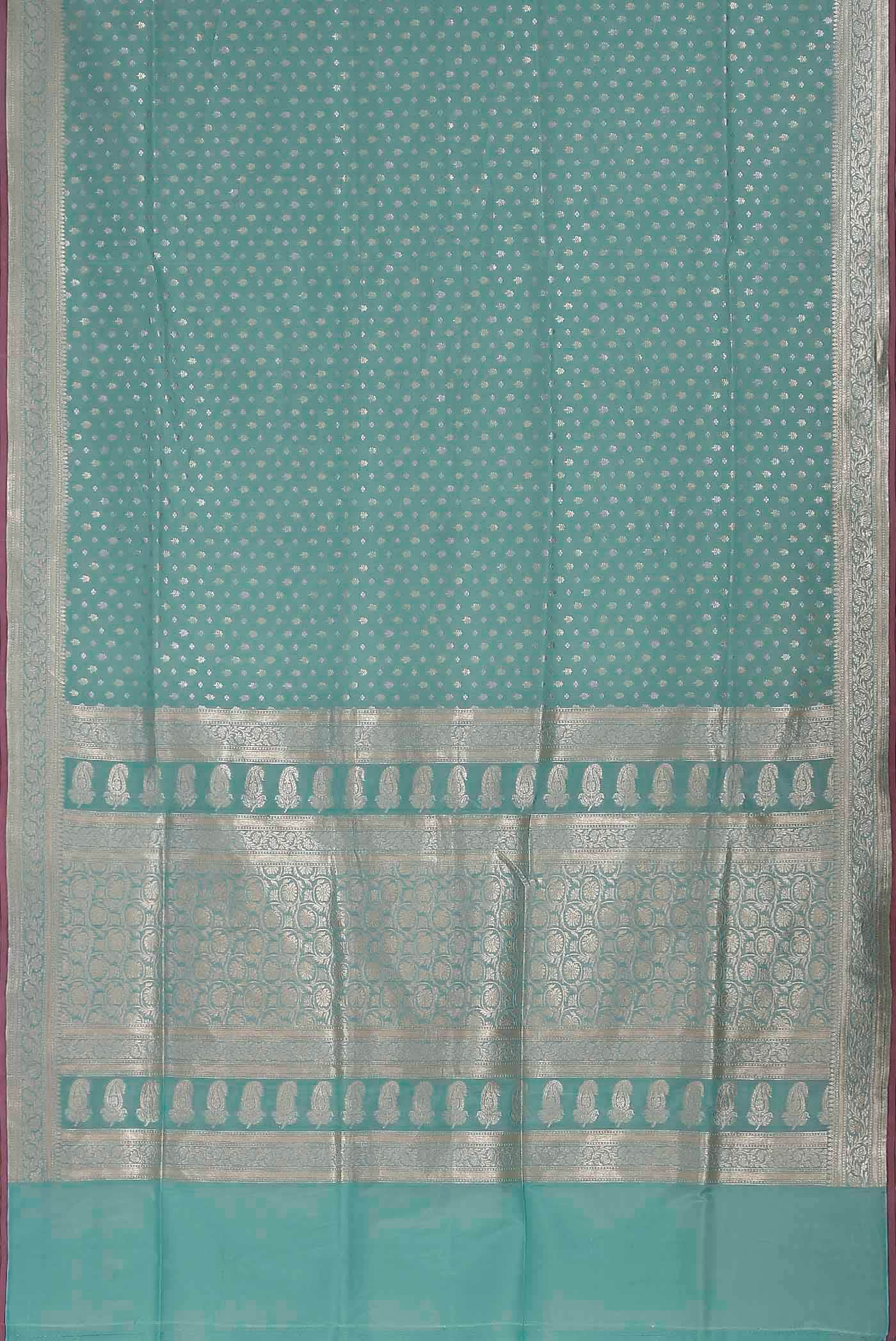 Blue Banarasi Silk Saree