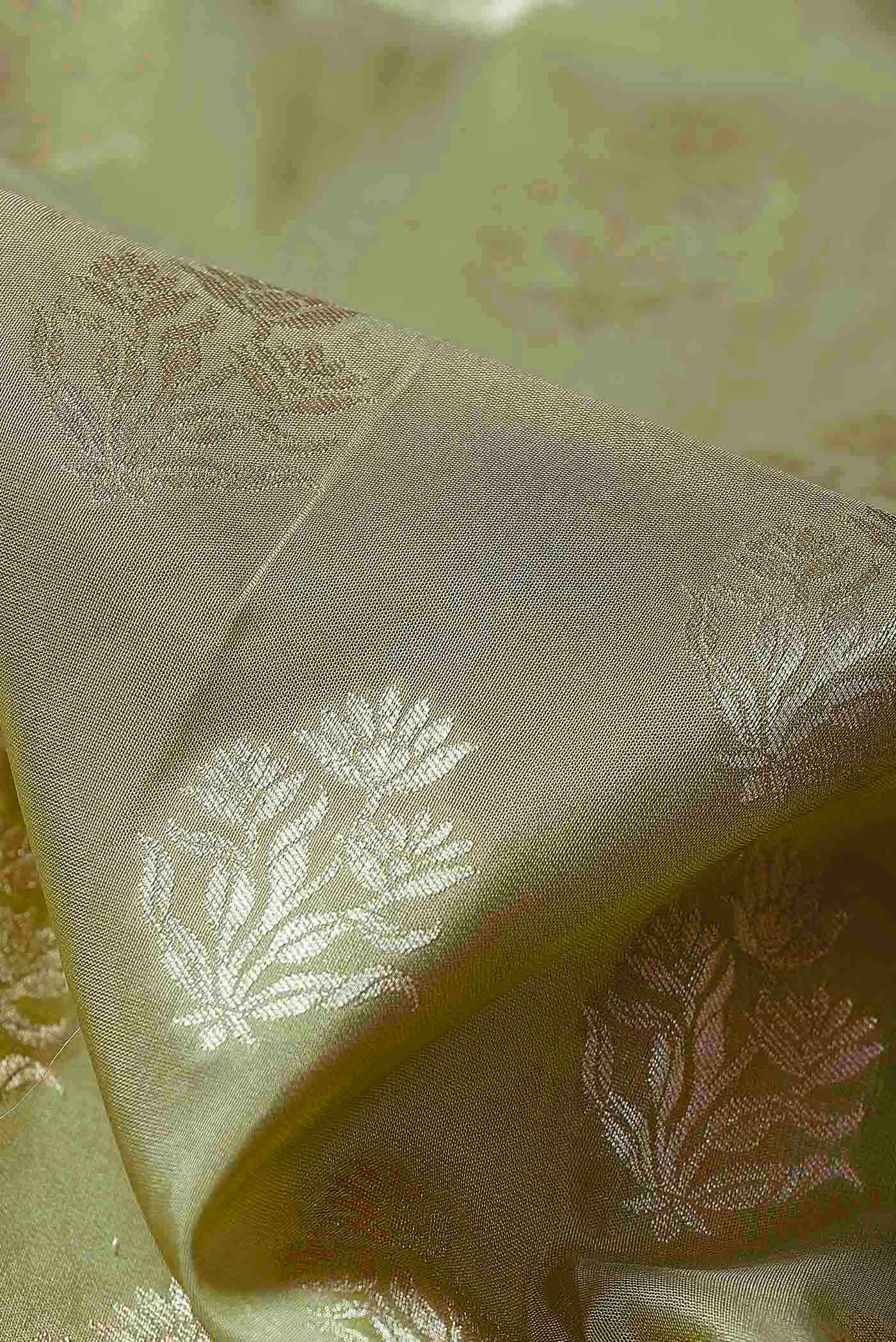 Green Banarasi Silk Saree