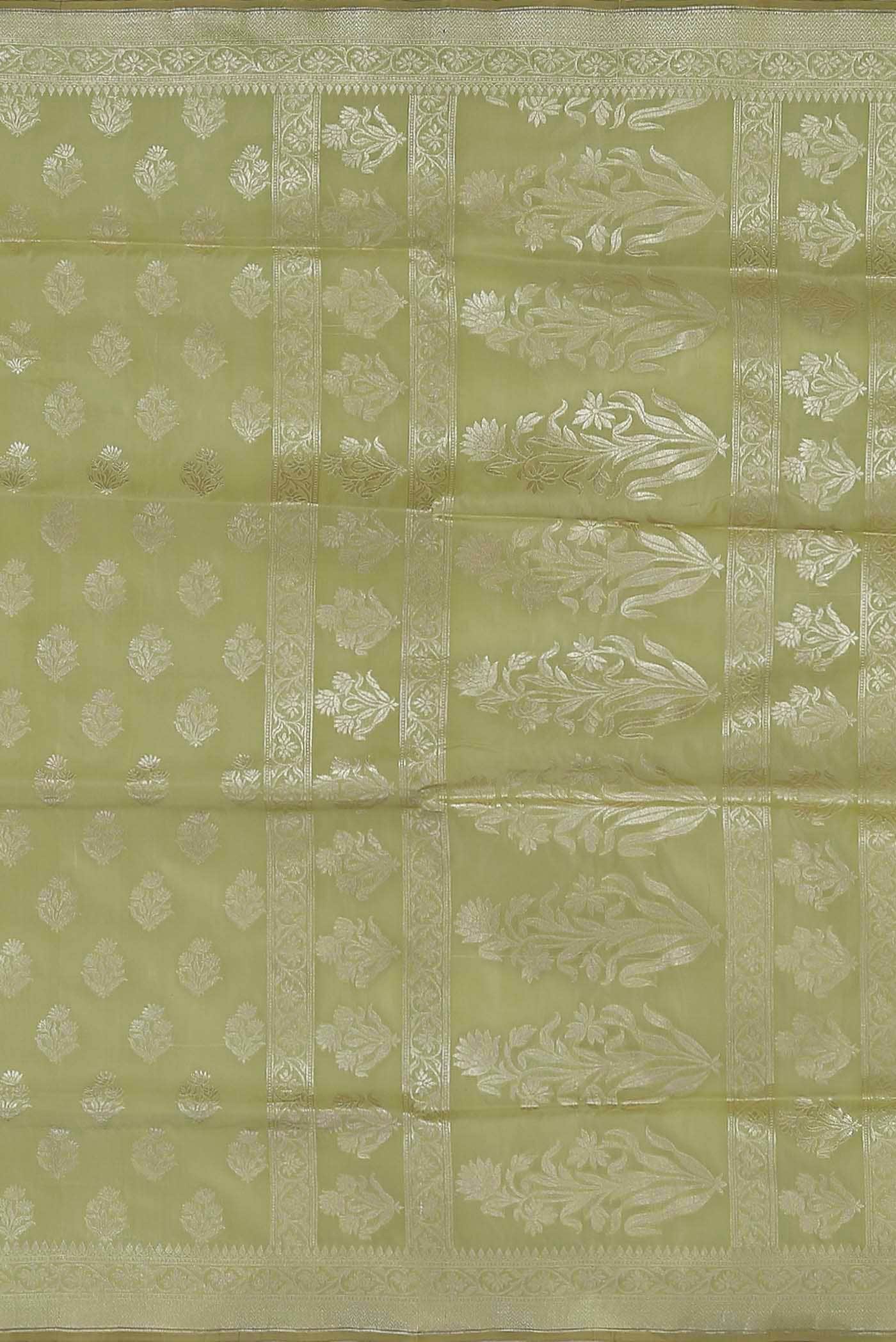 Green Banarasi Silk Saree