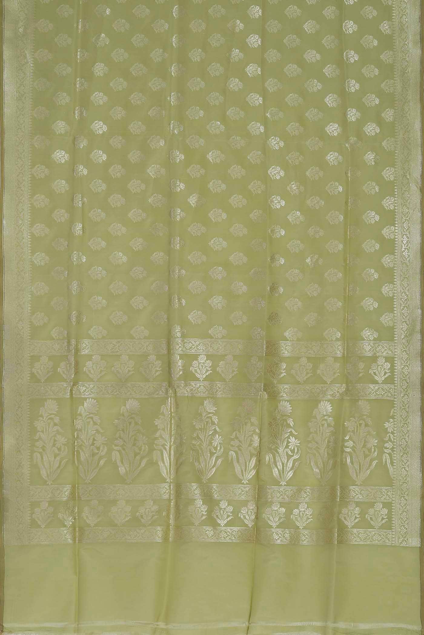 Green Banarasi Silk Saree