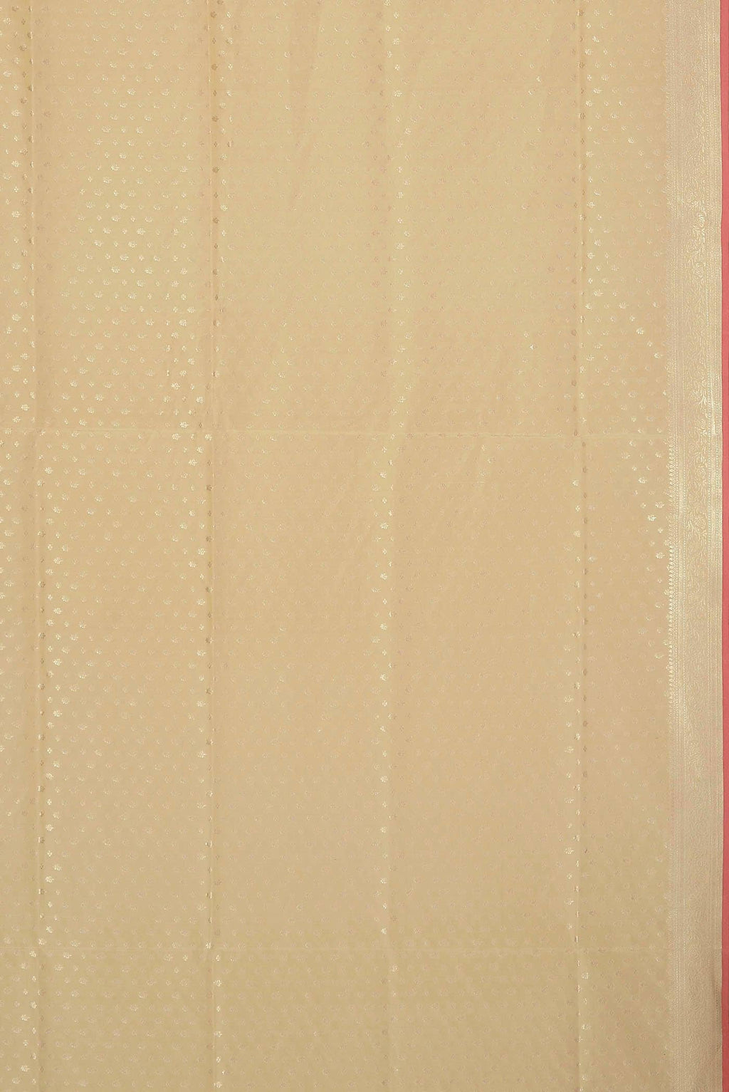 Beige Banarasi Silk Saree