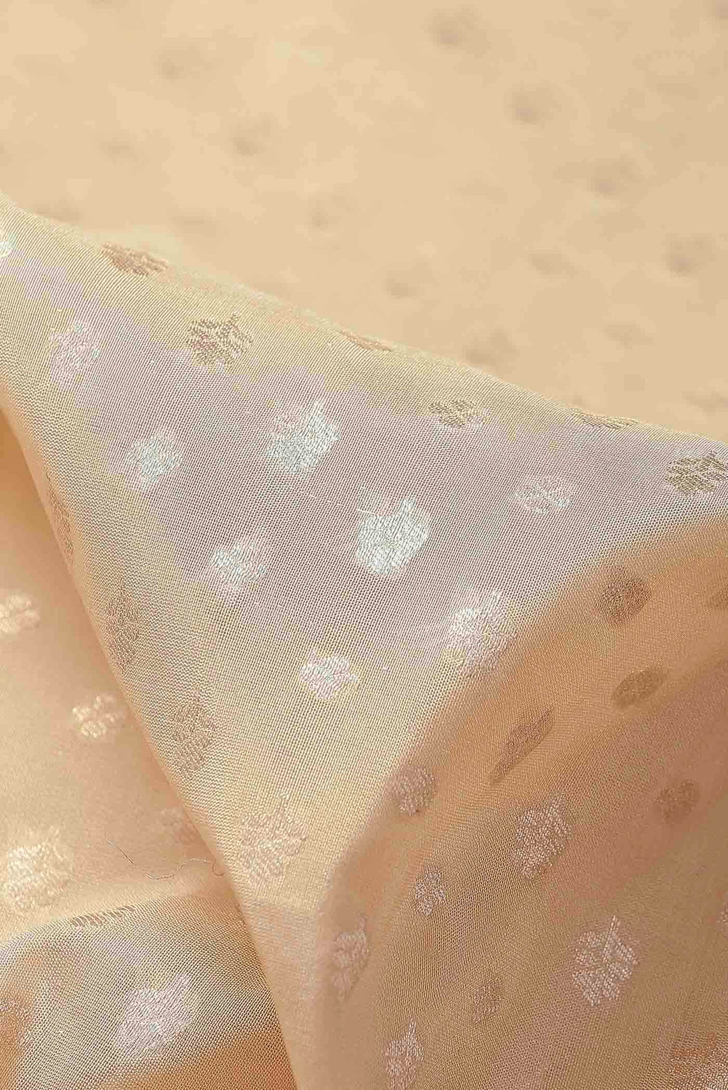 Beige Banarasi Silk Saree