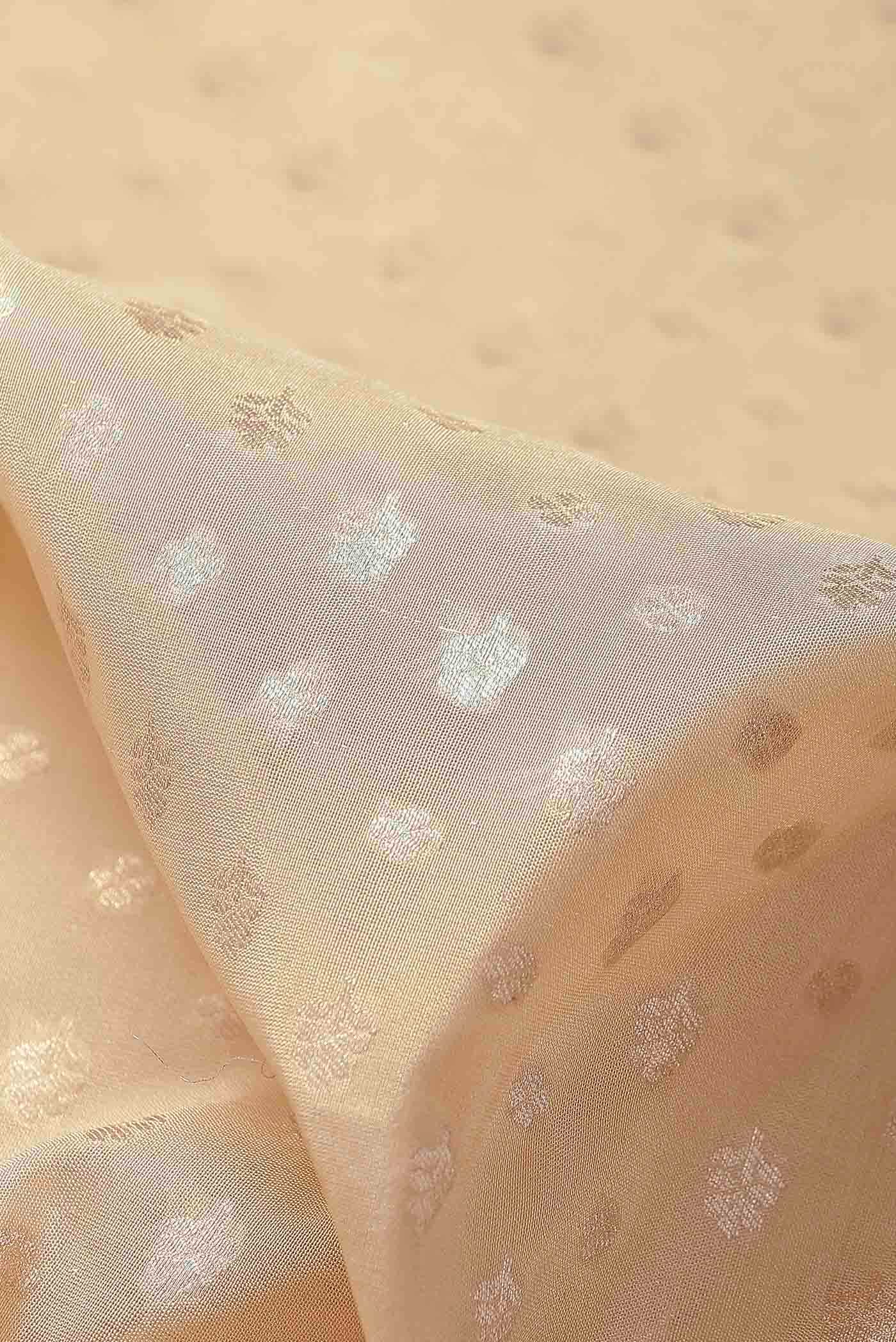 Beige Banarasi Silk Saree