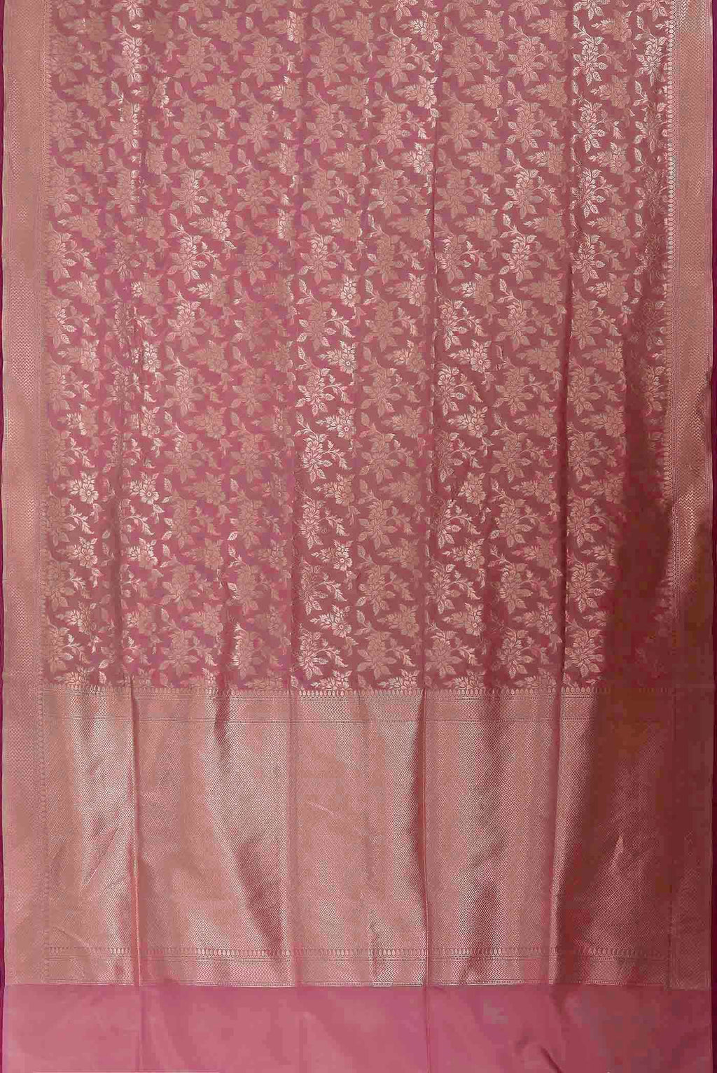 Pink Banarasi Katan Silk Saree
