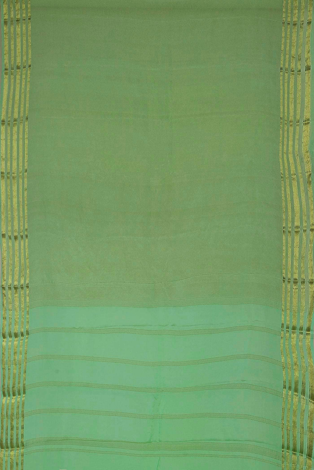Green Mysore Crepe Saree