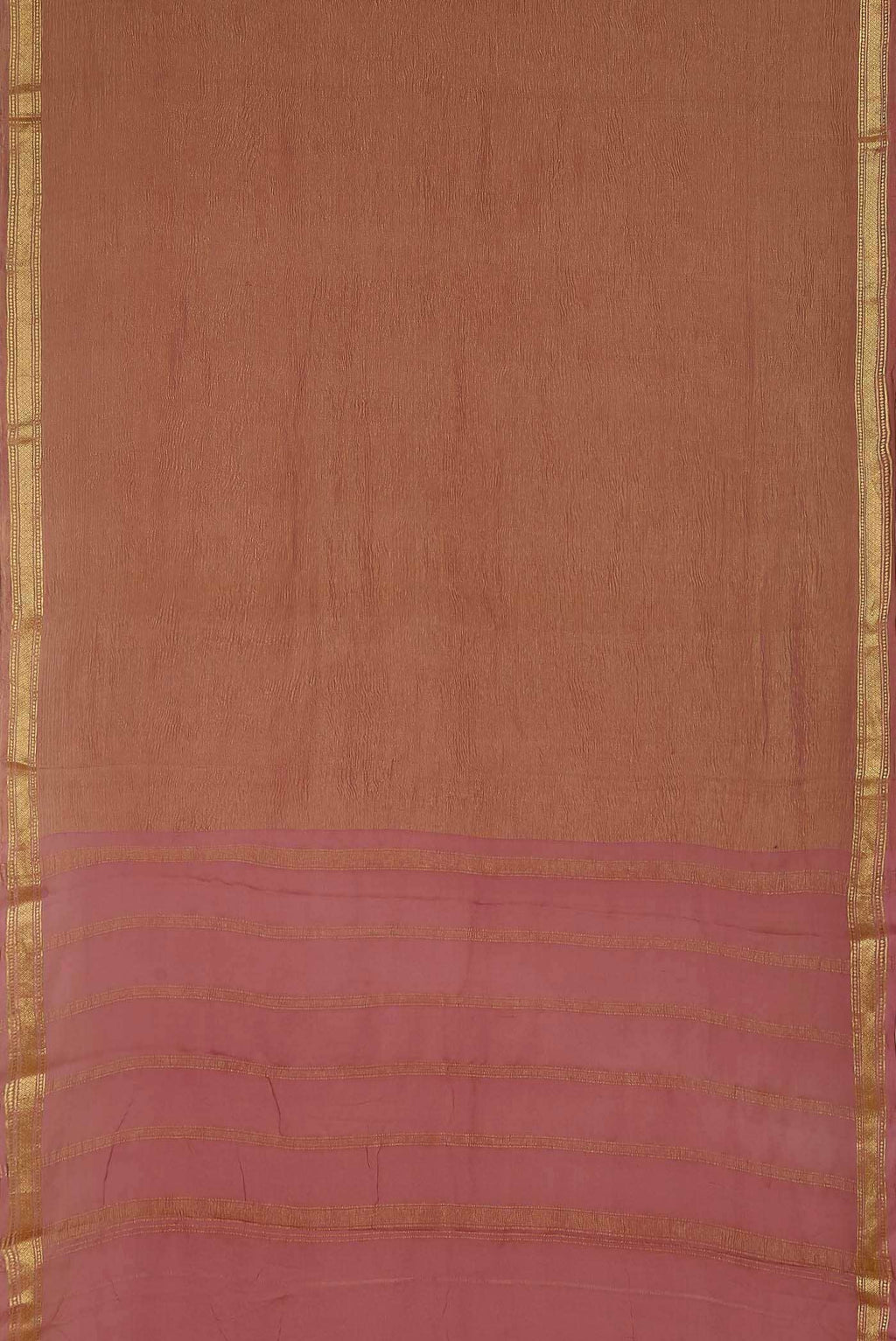 Pink Mysore Crepe Saree