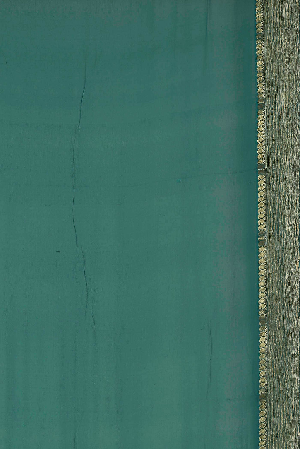 Blue Mysore Crepe Saree