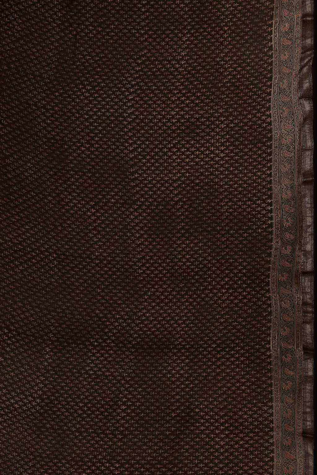 Black Maheshwari Silk Cotton Saree