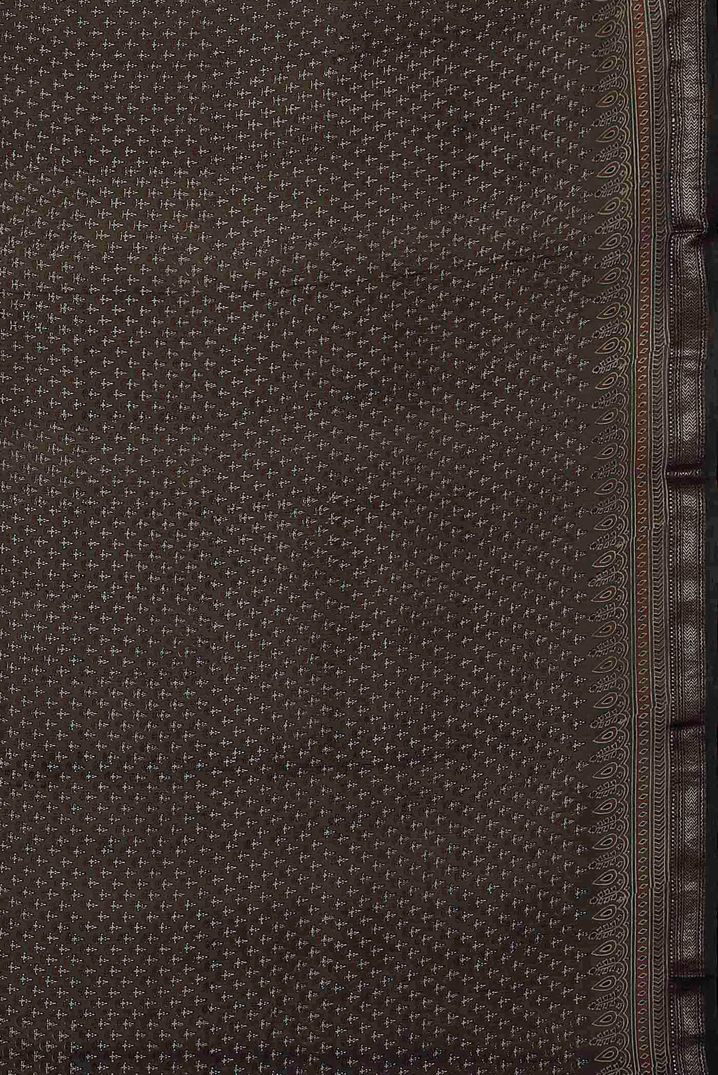 Brown Bhagalpuri Tussar Silk Saree