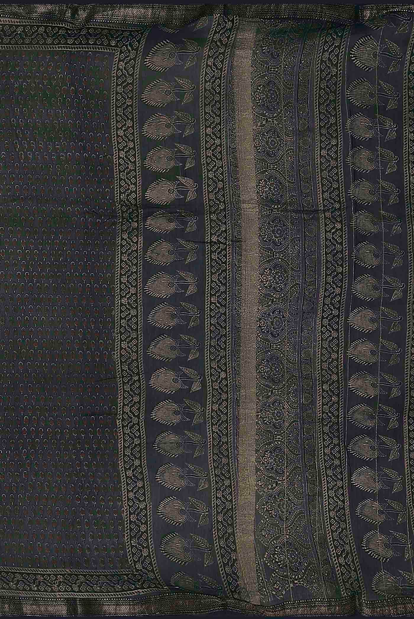 Blue Maheshwari Silk Cotton Saree