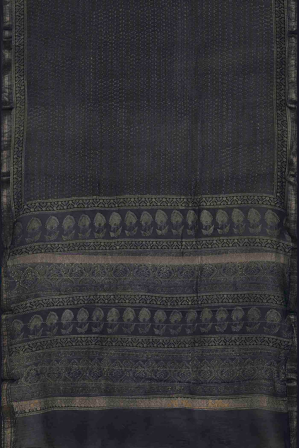 Blue Maheshwari Silk Cotton Saree
