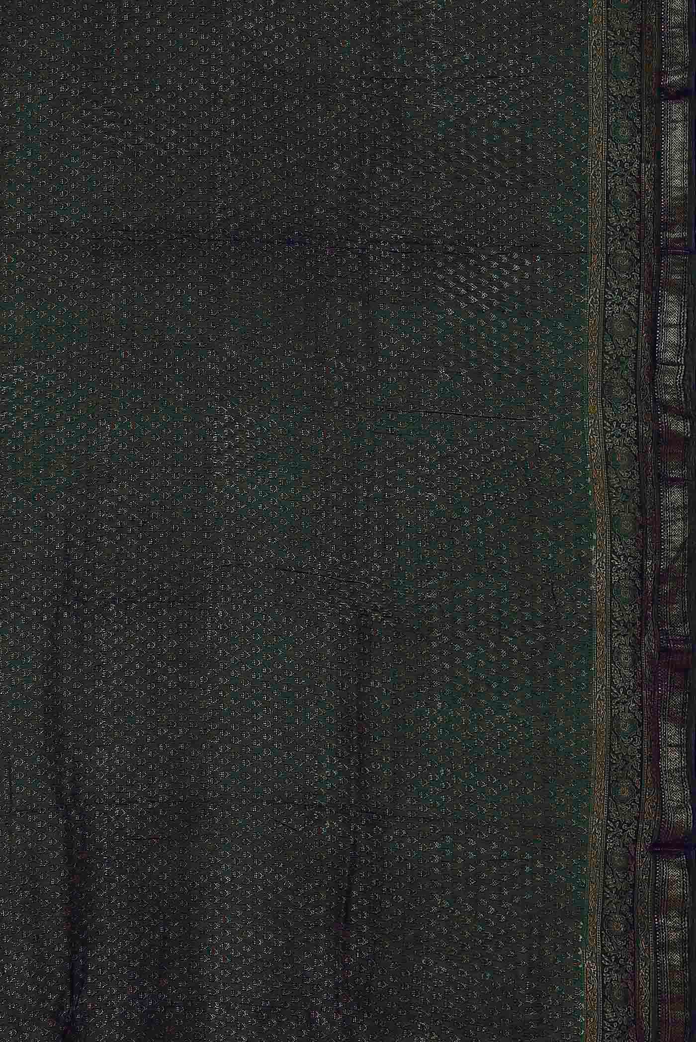 Green Maheshwari Silk Cotton Saree
