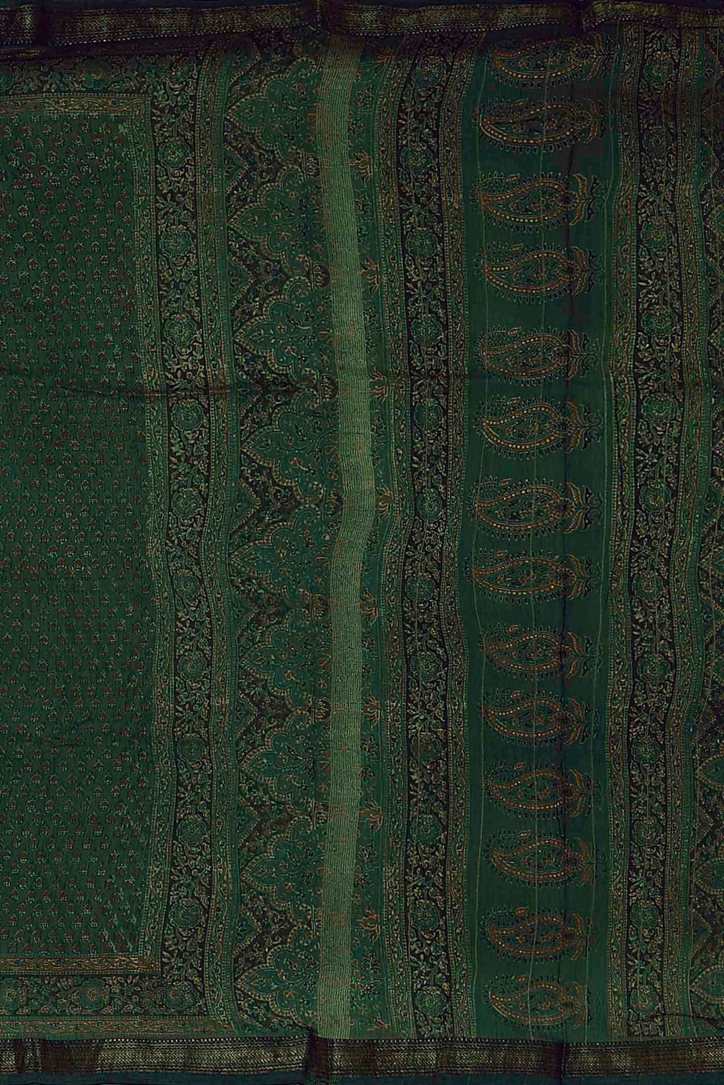 Green Maheshwari Silk Cotton Saree