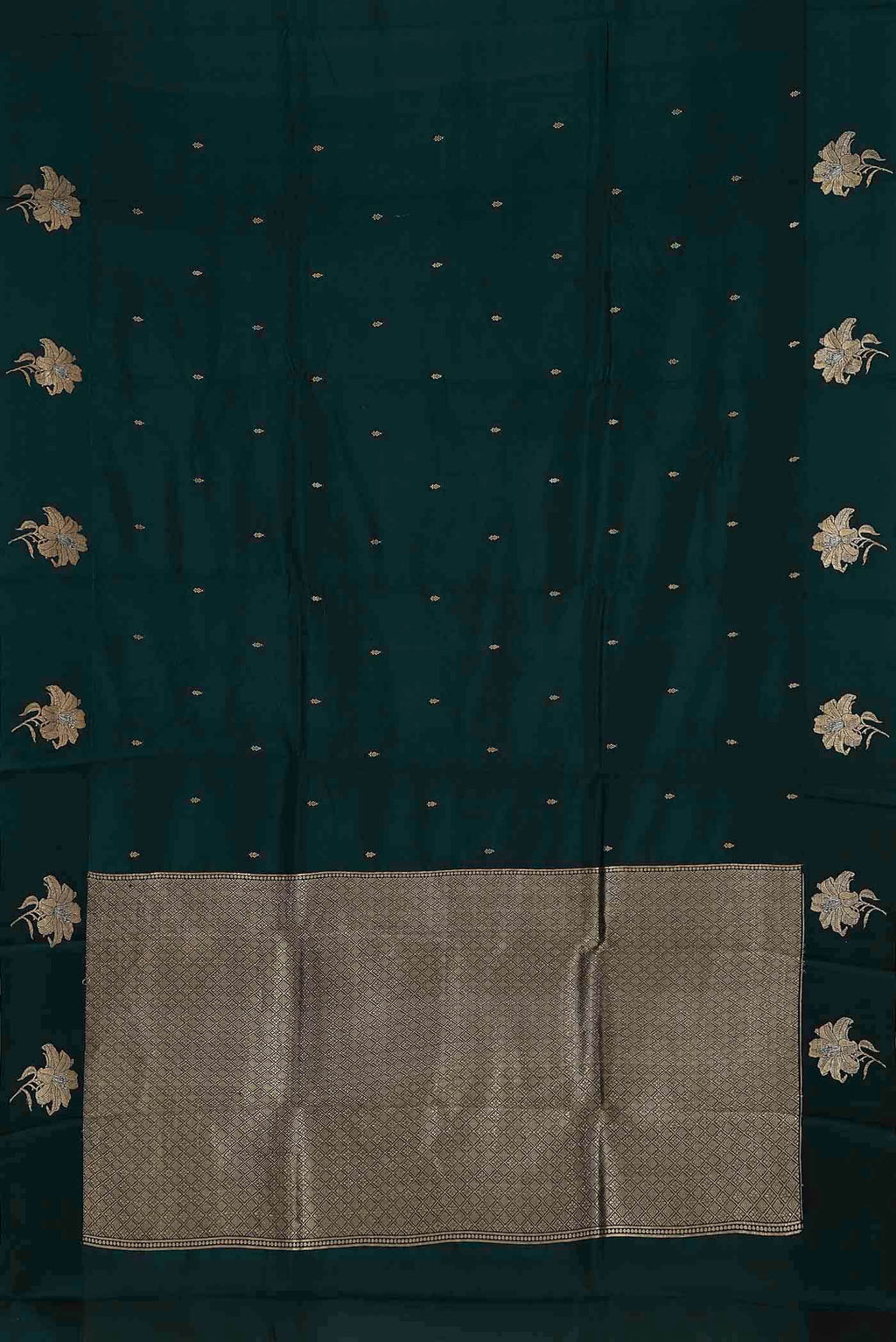 Blue Banarasi Katan Silk Saree